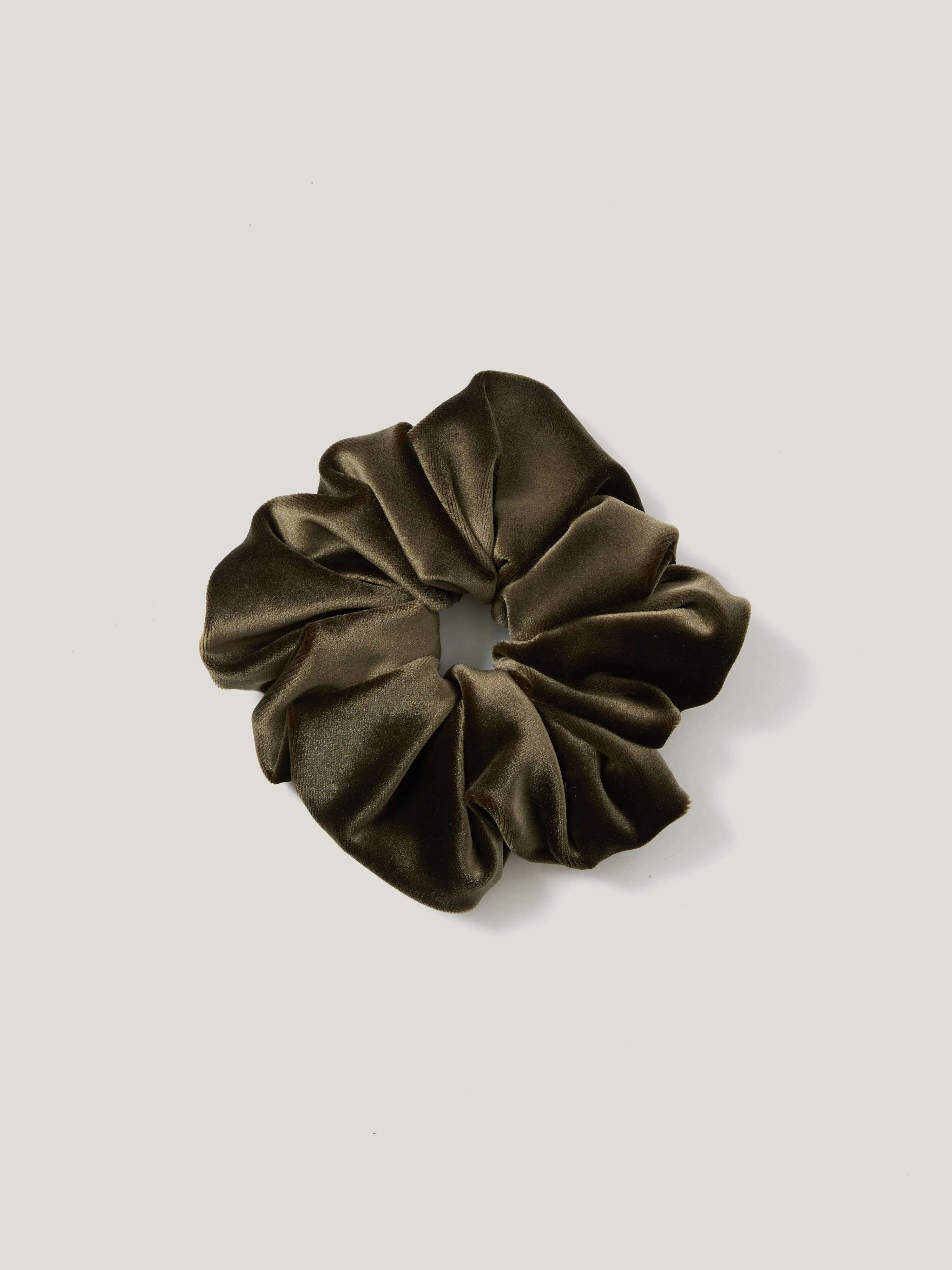 Velvet Scrunchie | Khaki sold by Jigsaw product image thumbnail 4
