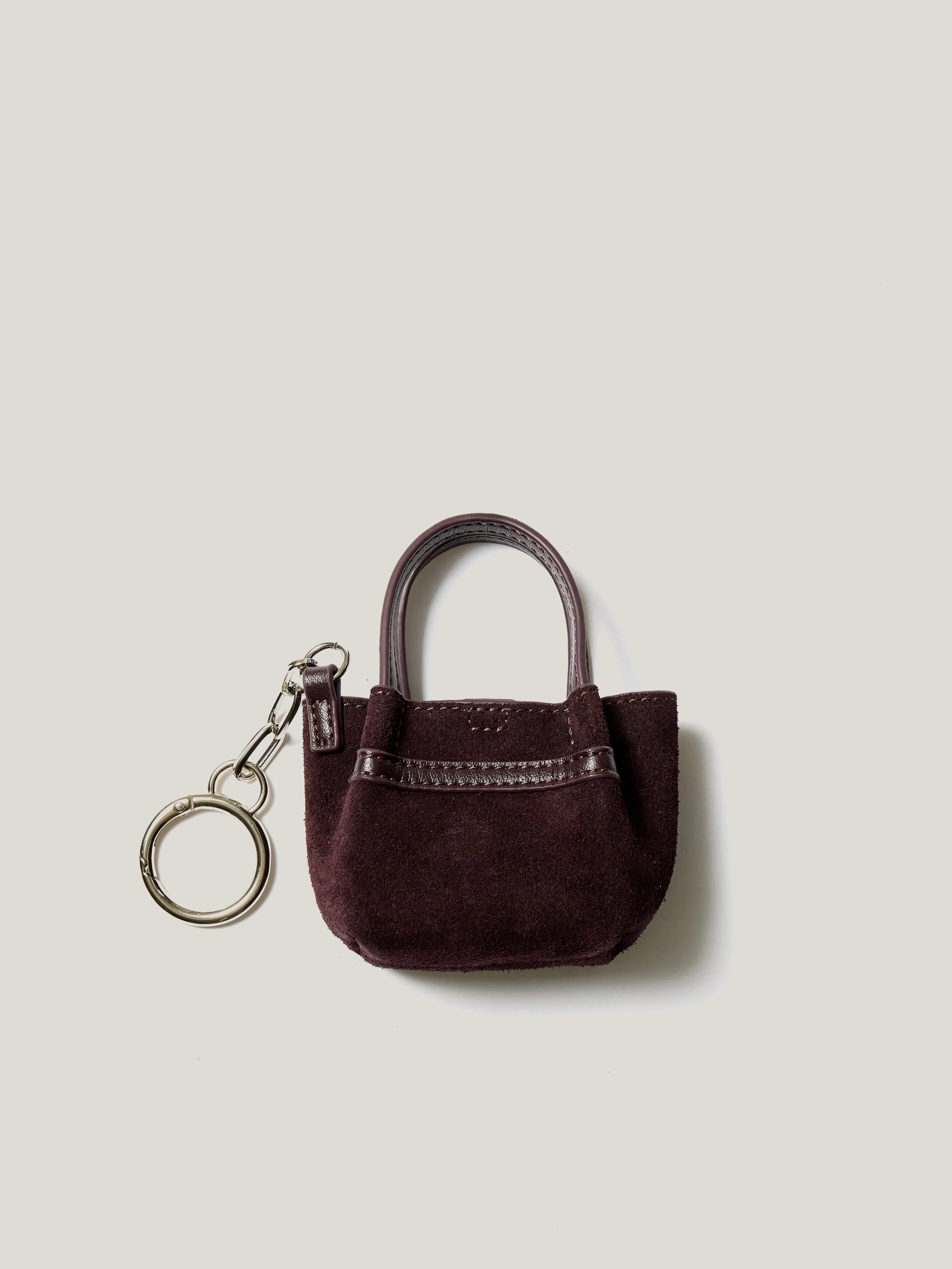 Mini Tote Bag Charm | Oxblood sold by Jigsaw product image thumbnail 3