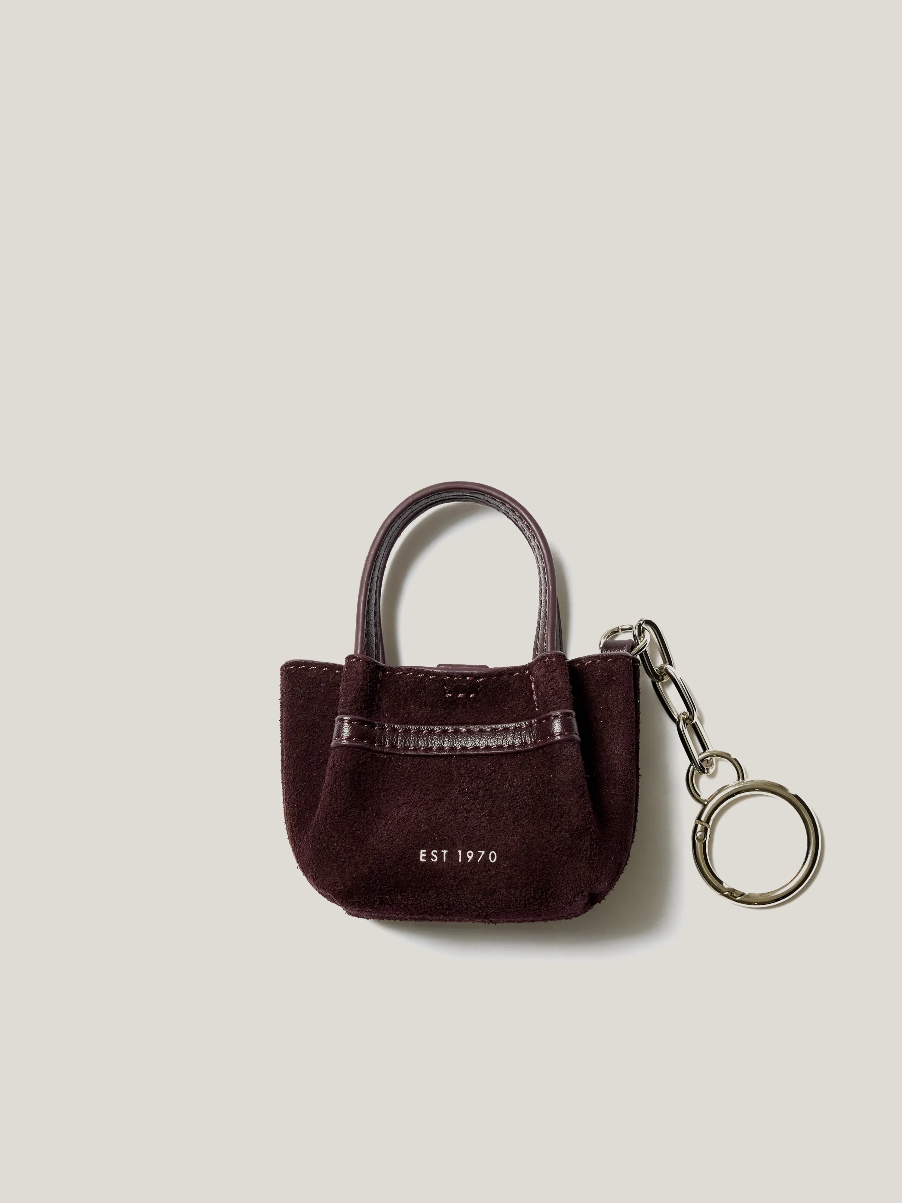 Mini Tote Bag Charm | Oxblood sold by Jigsaw product image thumbnail 2