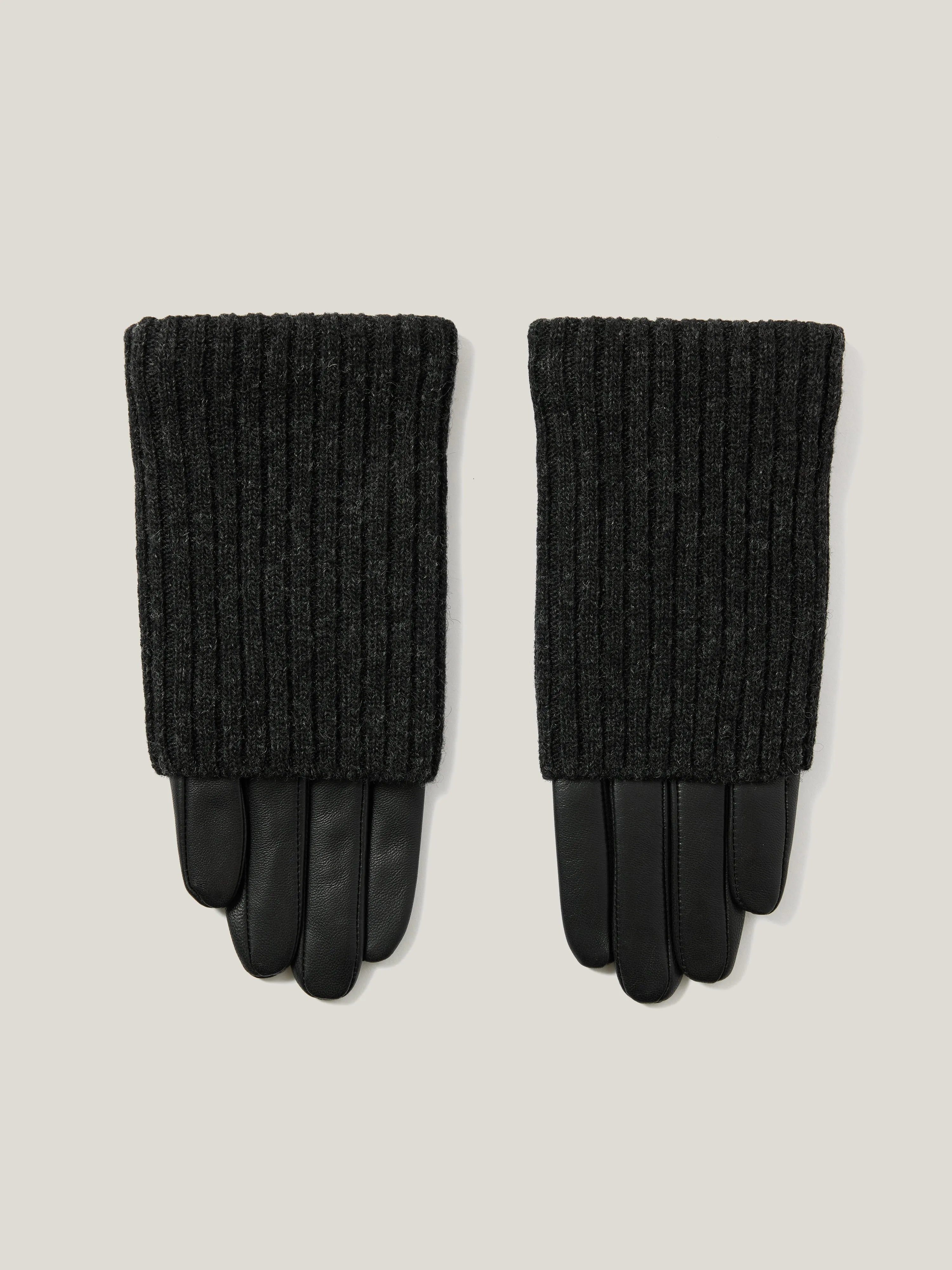 Knitted Leather Glove | Black sold by Jigsaw product image thumbnail 5