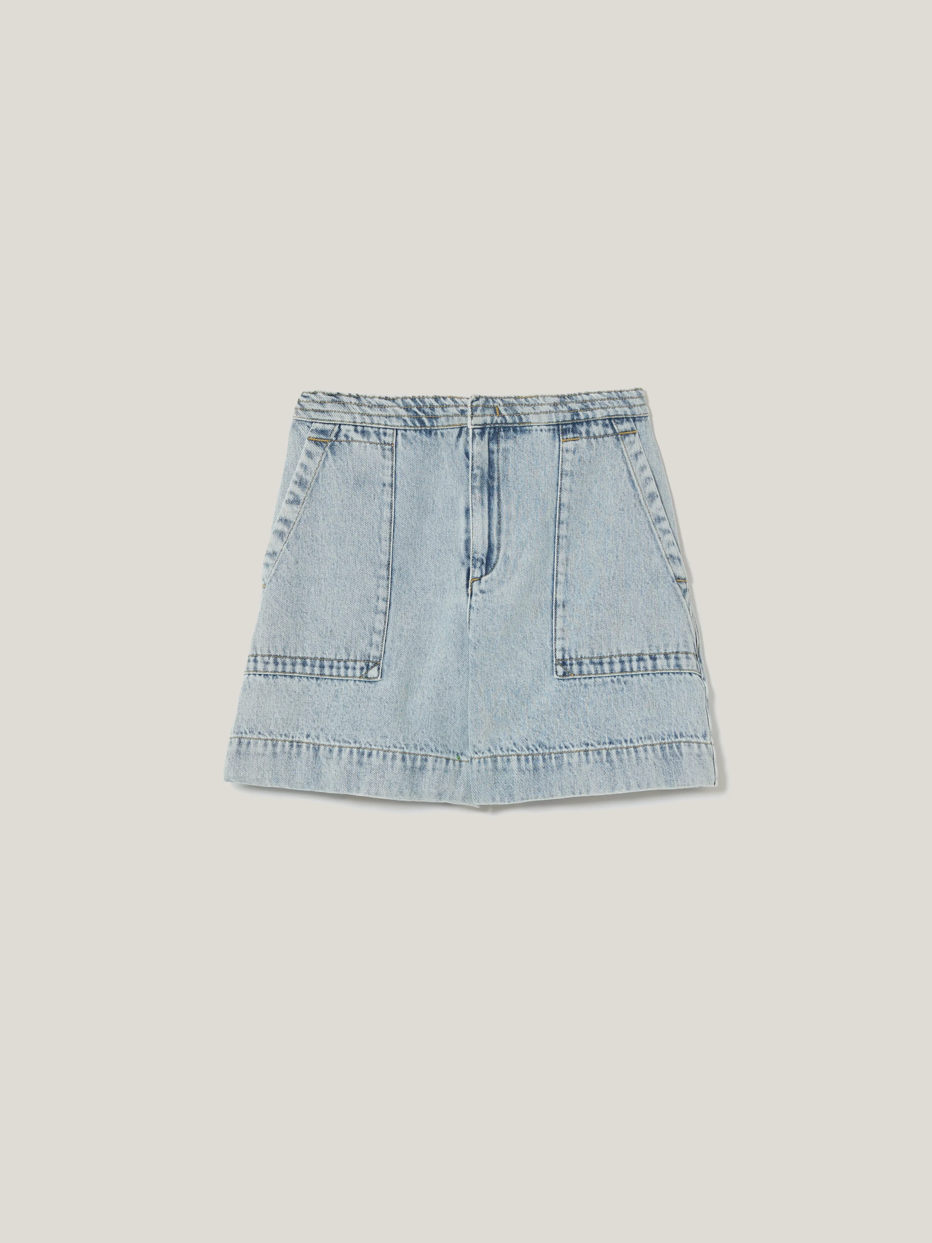 Denim Patch Pocket Short | Light Blue Wash sold by Jigsaw product image thumbnail 3