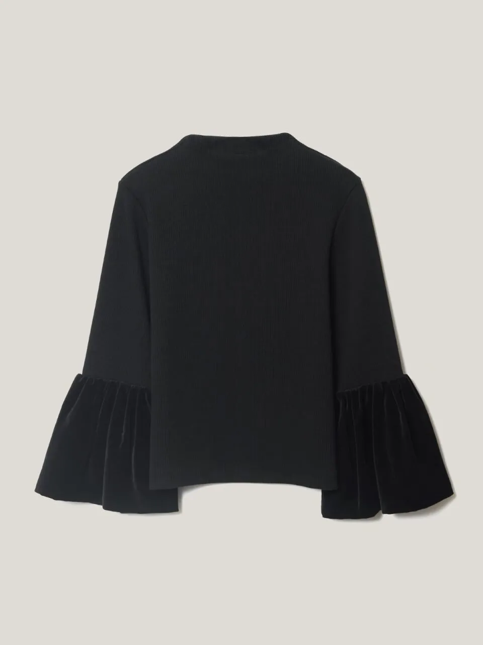 Velvet Sleeve Knitted Top | Black sold by Jigsaw product image thumbnail 5