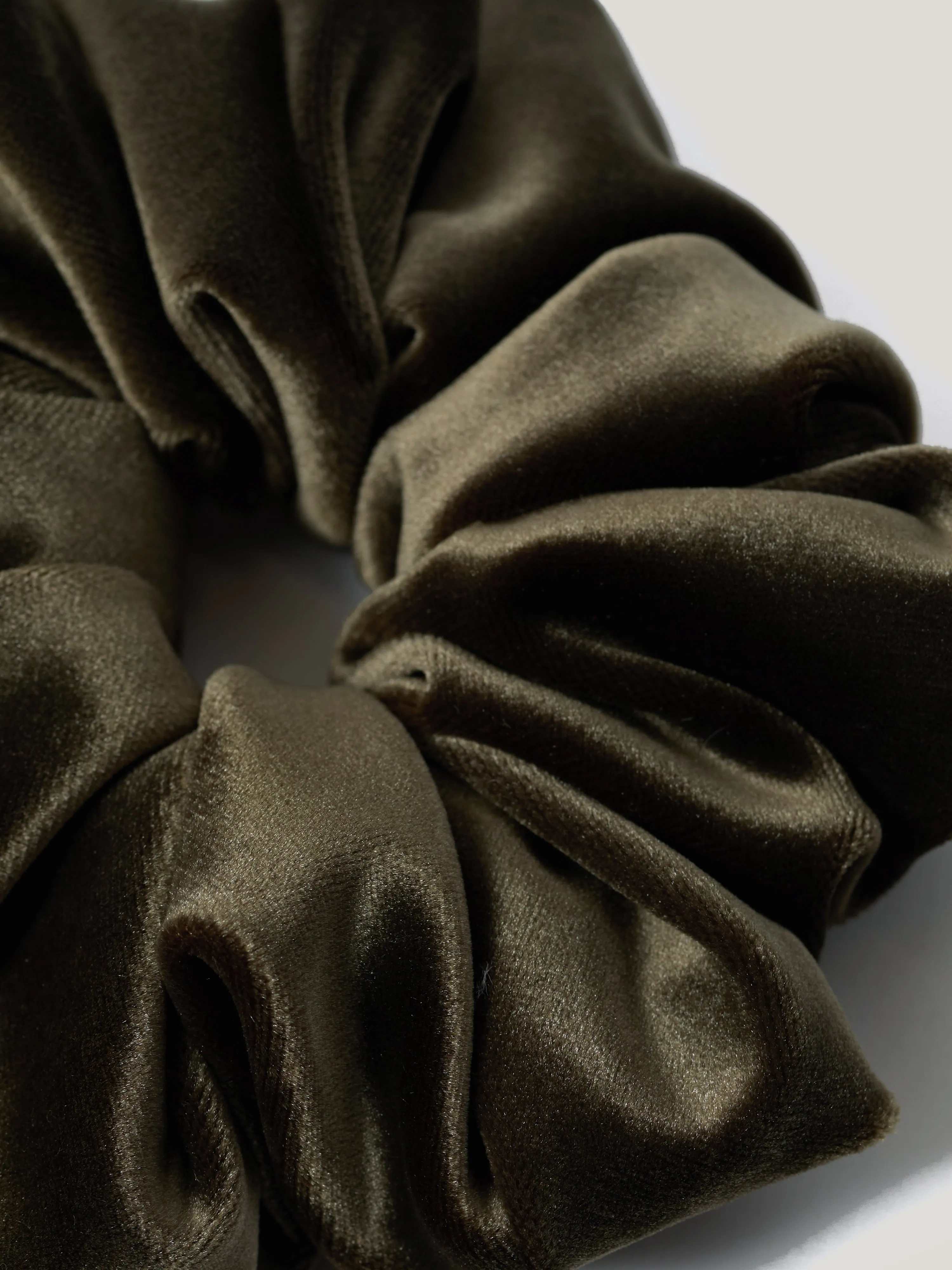 Velvet Scrunchie | Khaki sold by Jigsaw product image thumbnail 2