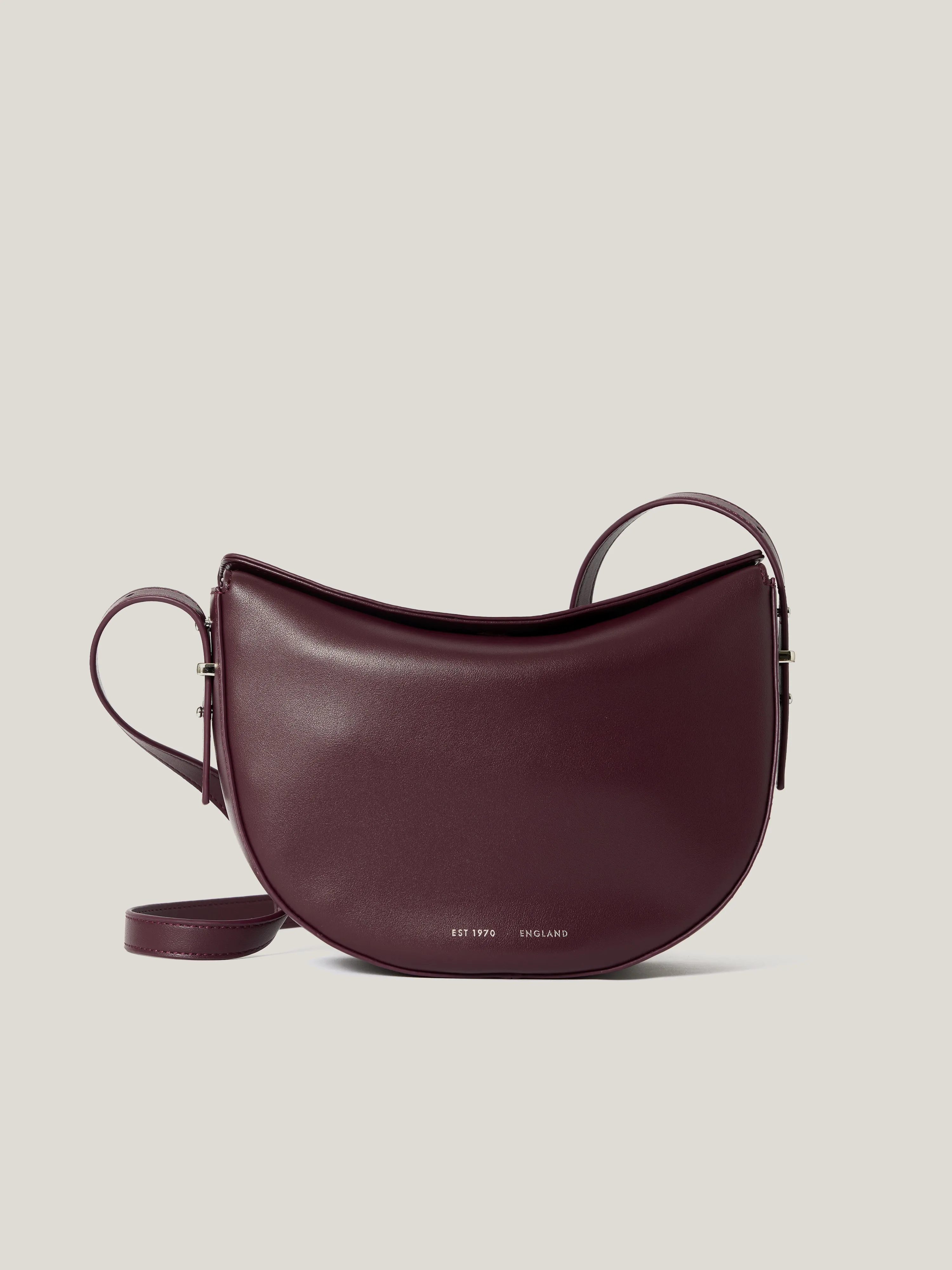 Sling Fold Over Bag | Burgundy sold by Jigsaw product image thumbnail 4