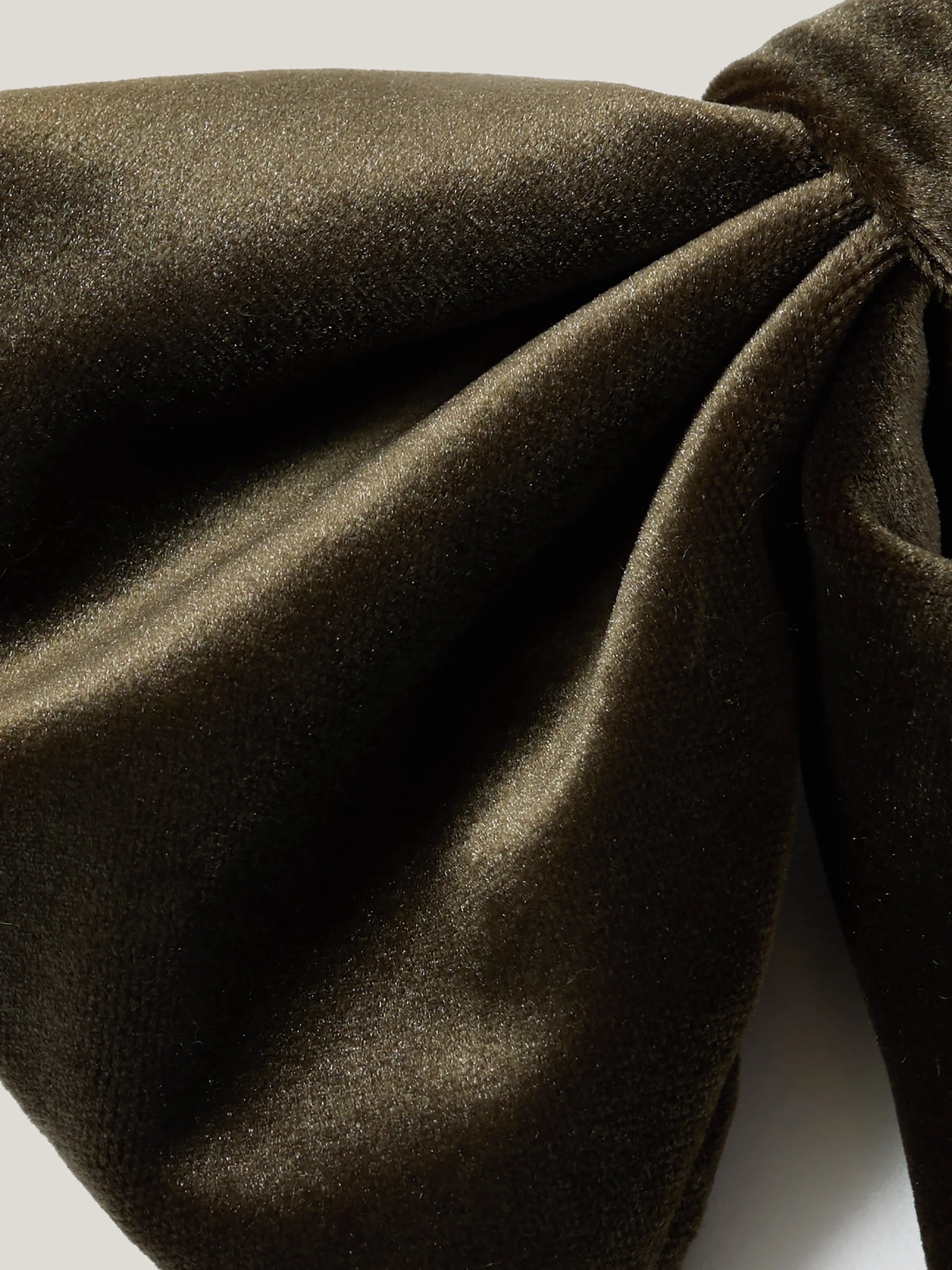 Velvet Hair Bow | Khaki sold by Jigsaw product image thumbnail 3