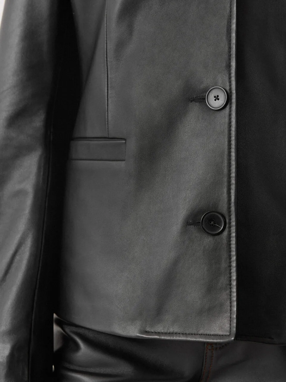 Ellis Nappa Leather Blazer | Black sold by Jigsaw product image thumbnail 3