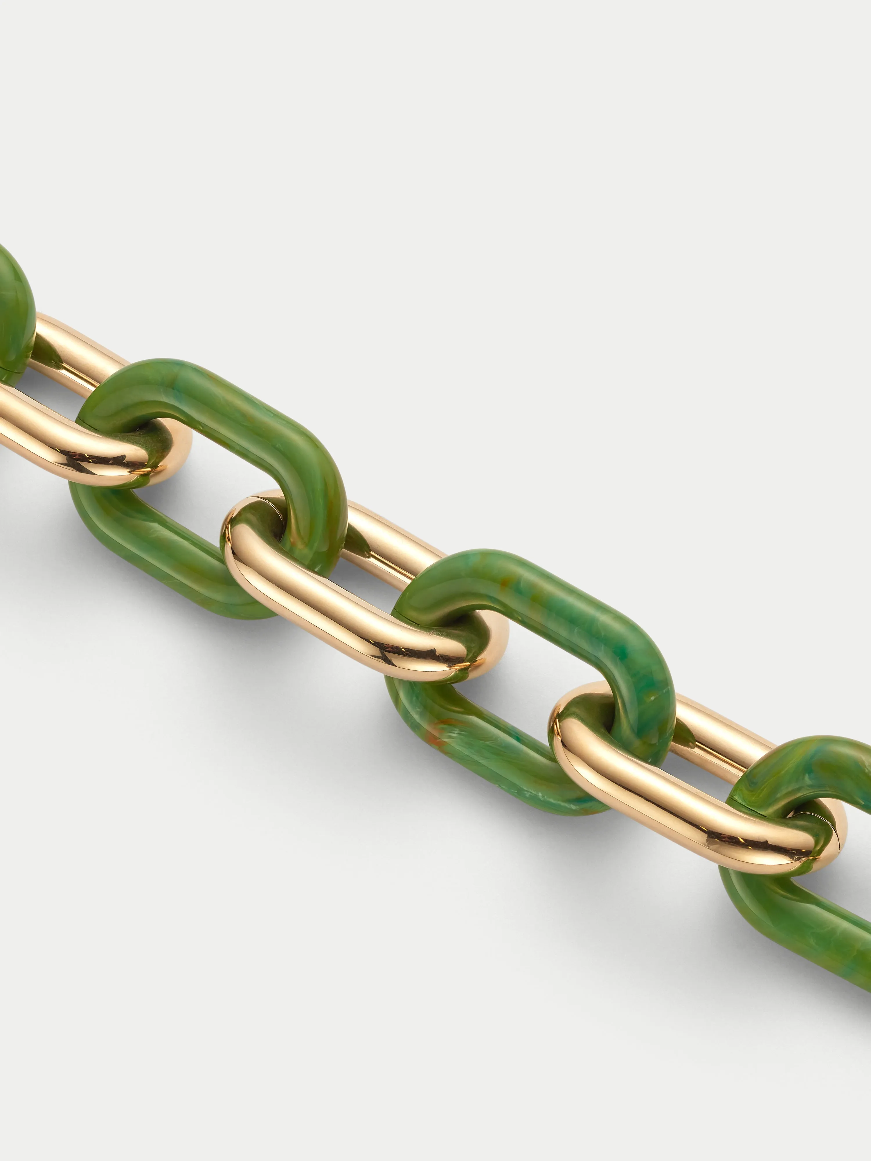 Resin And Metal Chain Bracelet | Green sold by Jigsaw product image thumbnail 3