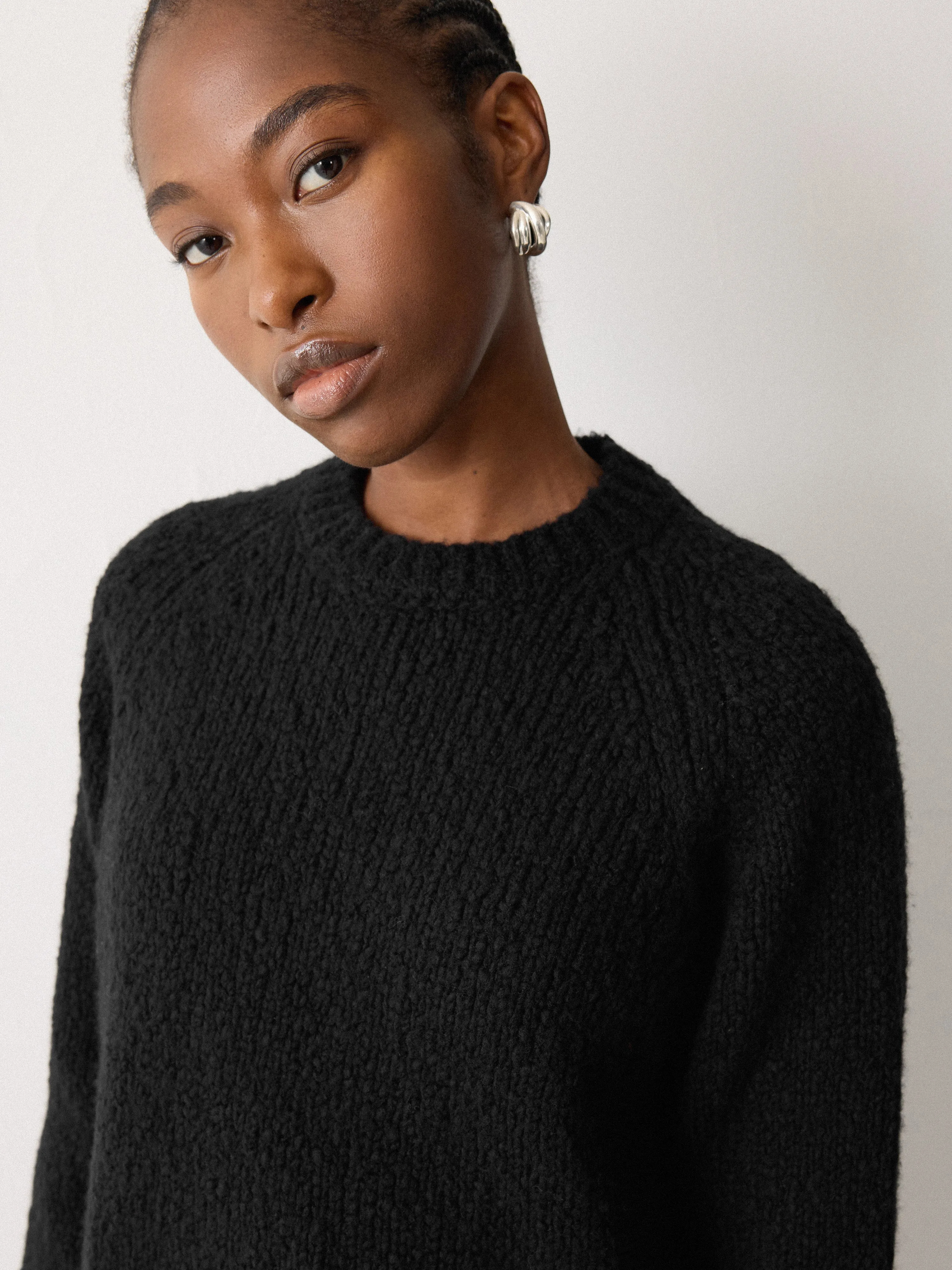 Soft Boucle Jumper | Black sold by Jigsaw product image thumbnail 3