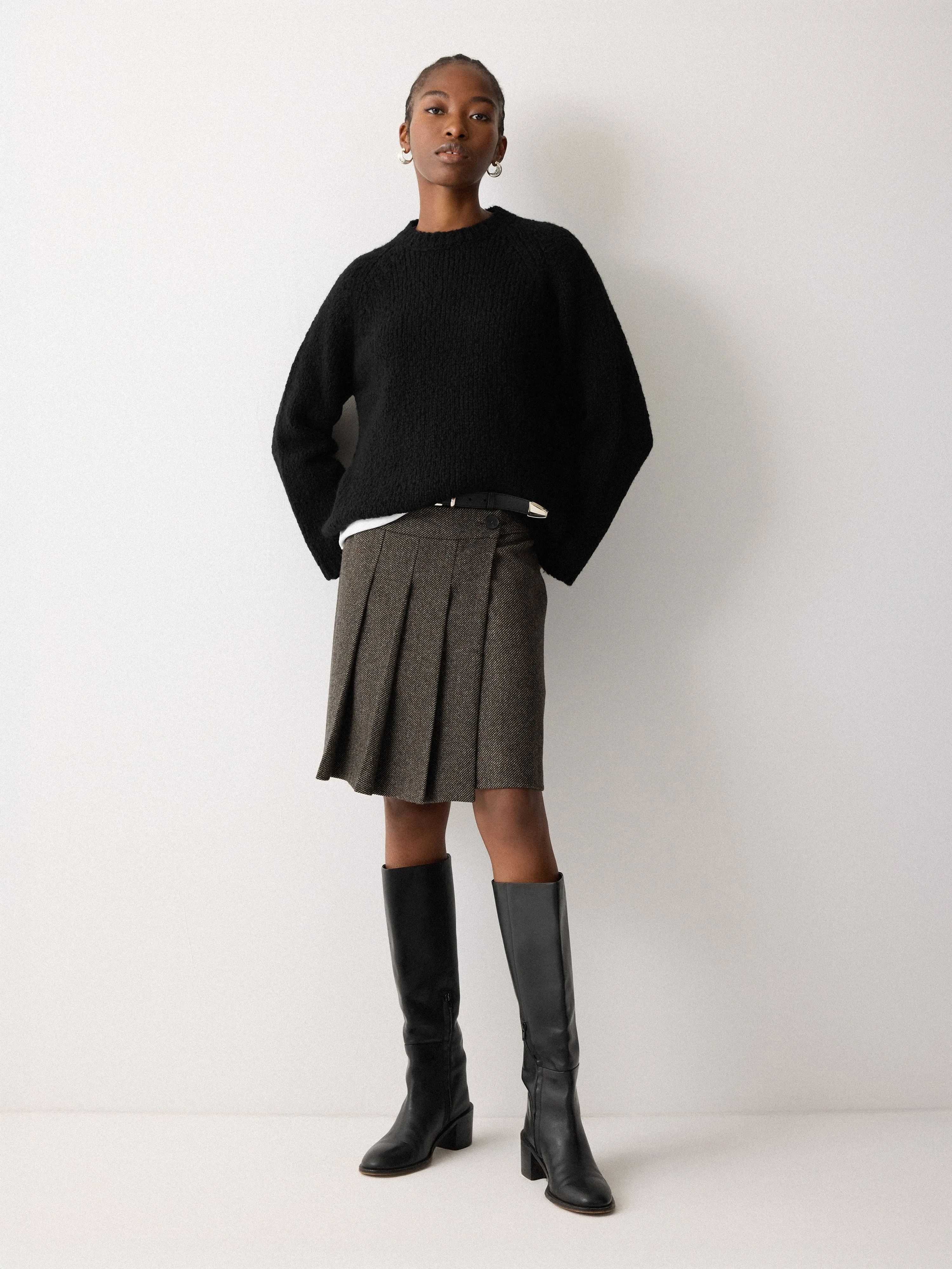 Soft Boucle Jumper | Black sold by Jigsaw product image thumbnail 2