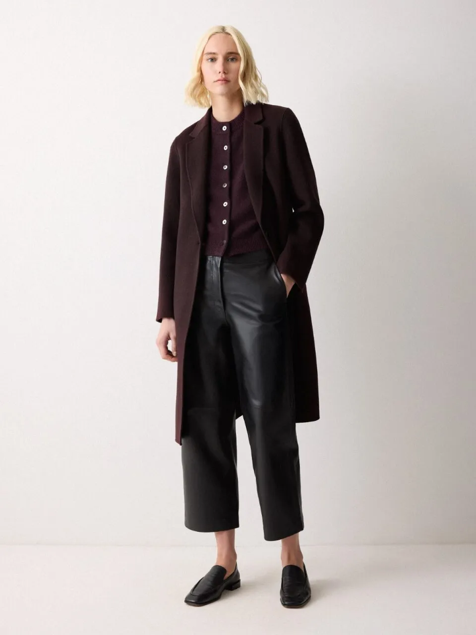 Wool Cashmere Blend Waistcoat | Purple sold by Jigsaw product image thumbnail 3