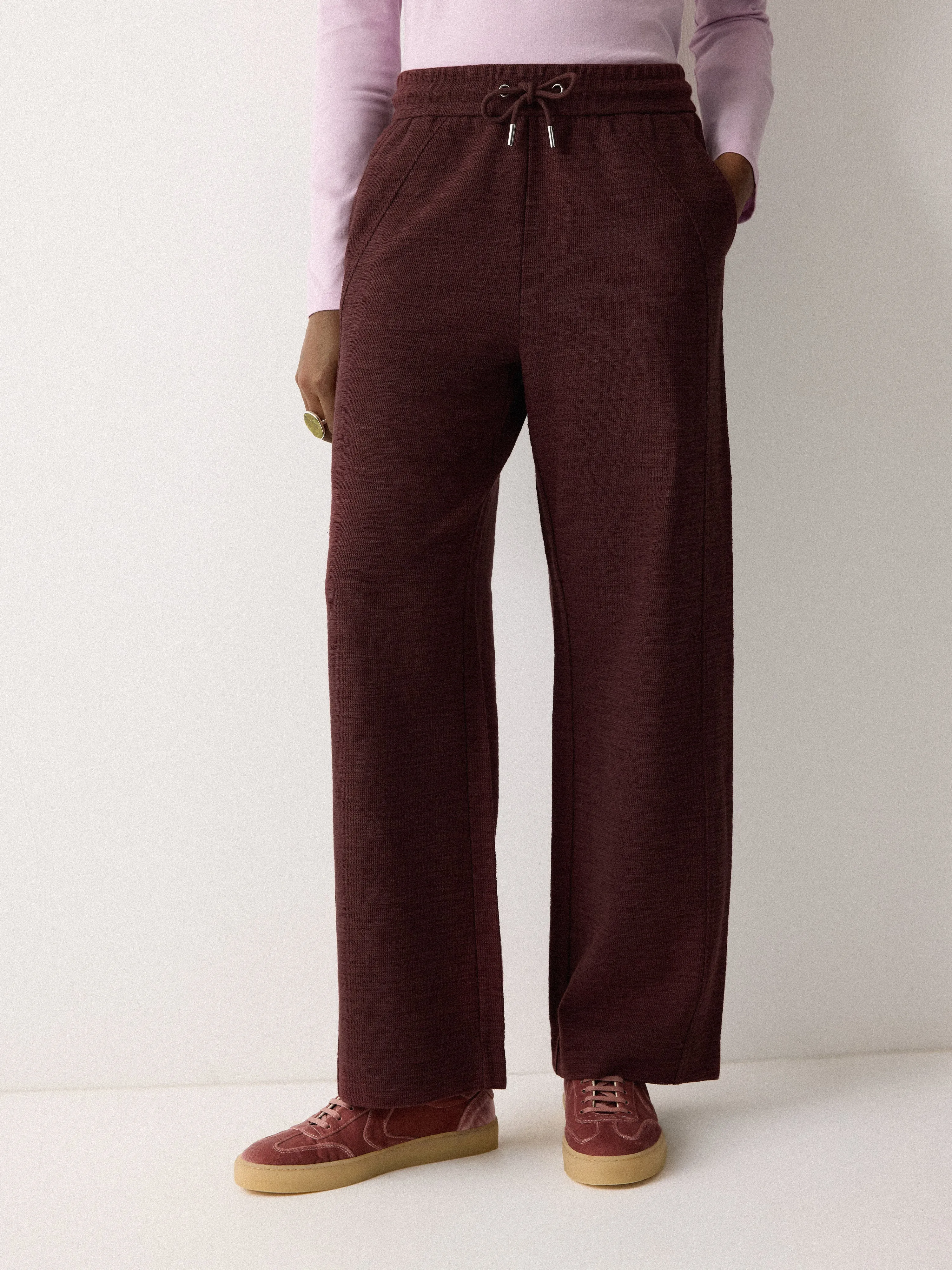 Textured Cotton Slub Sweatpant | Purple sold by Jigsaw product image thumbnail 2