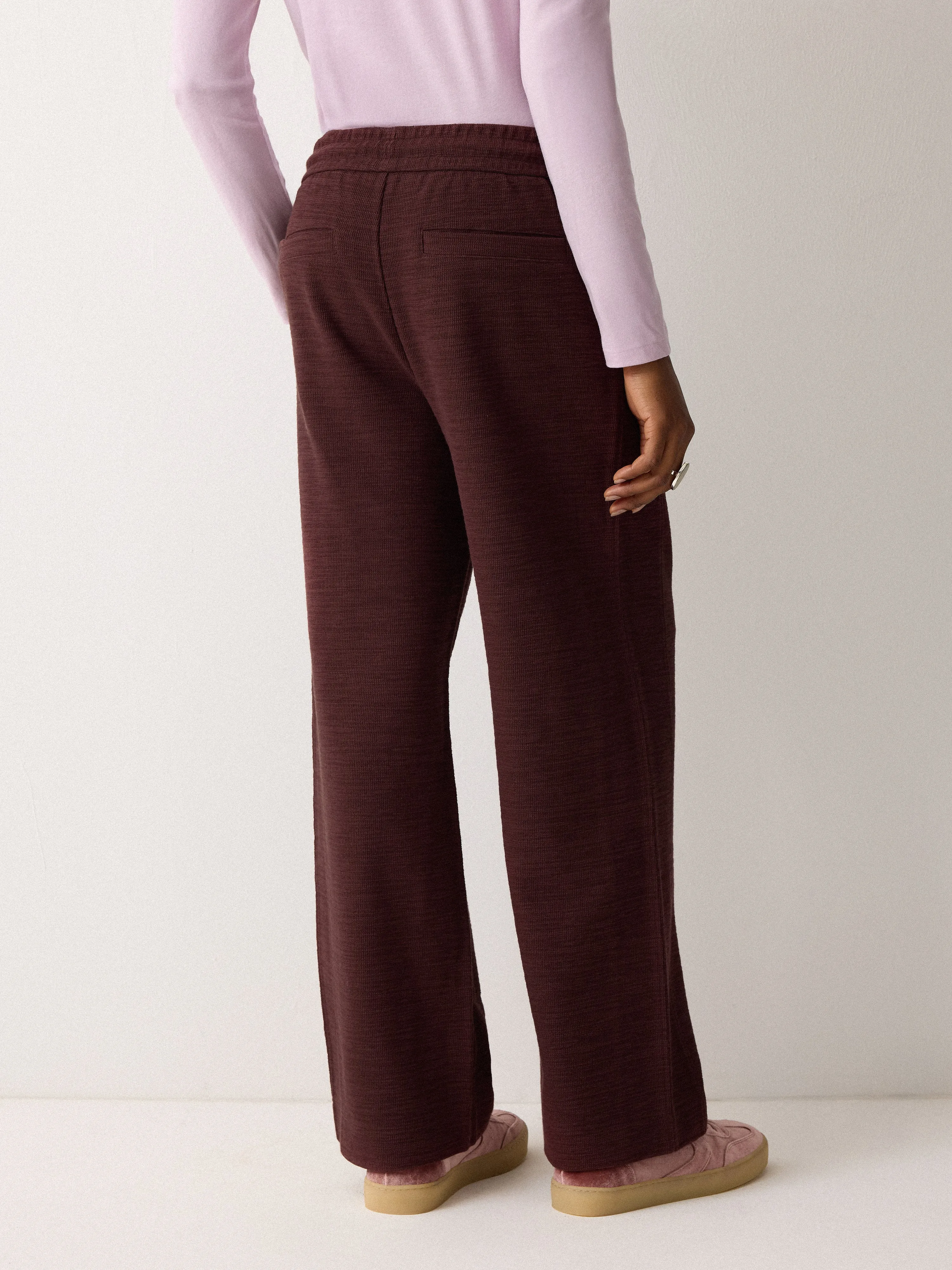 Textured Cotton Slub Sweatpant | Purple sold by Jigsaw product image thumbnail 4