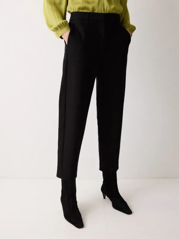 Nevis Heavy Twill Trouser | Black sold by Jigsaw