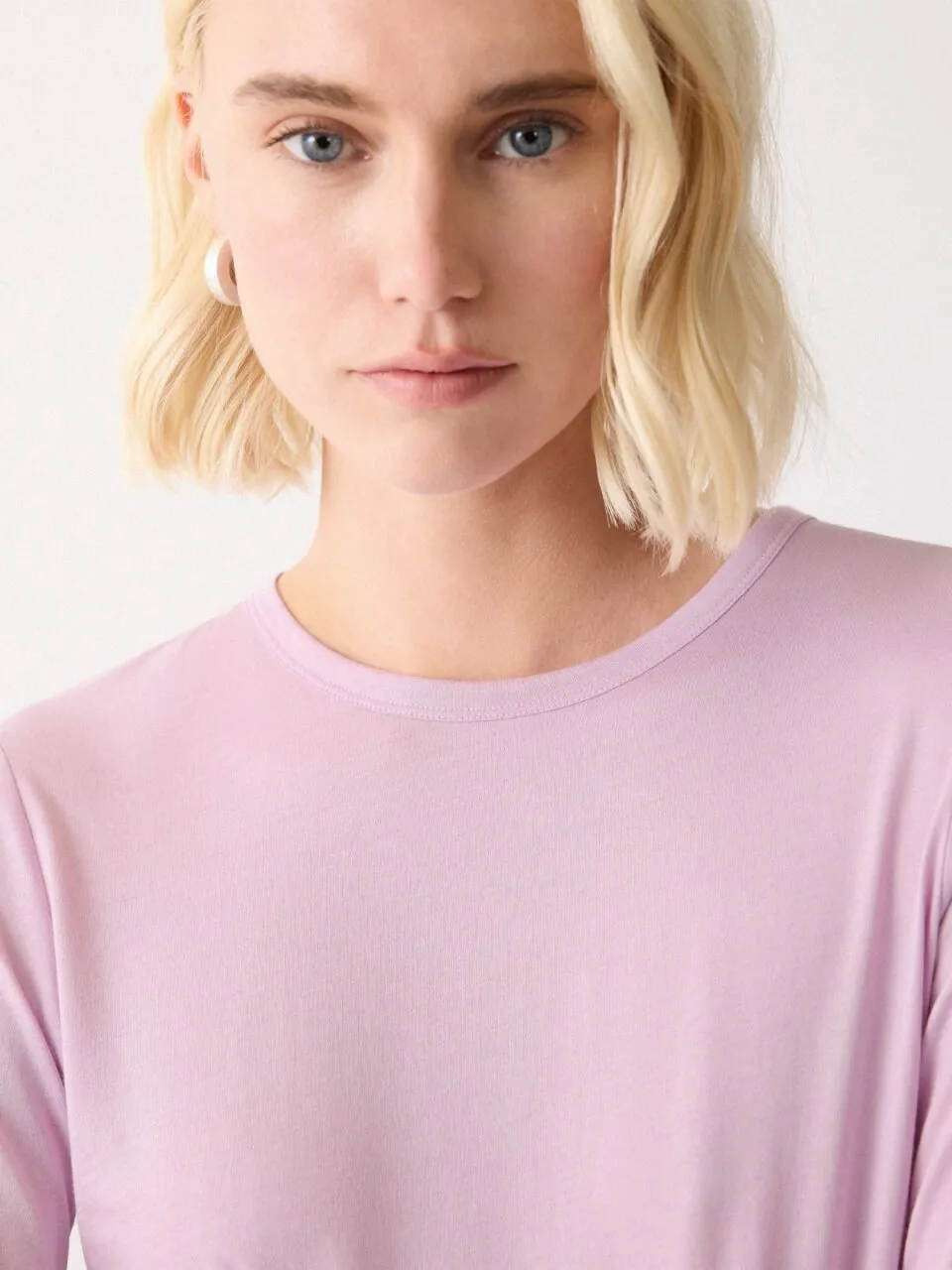 Supima Cotton Long Sleeve T-shirt | Lilac Frost sold by Jigsaw product image thumbnail 2
