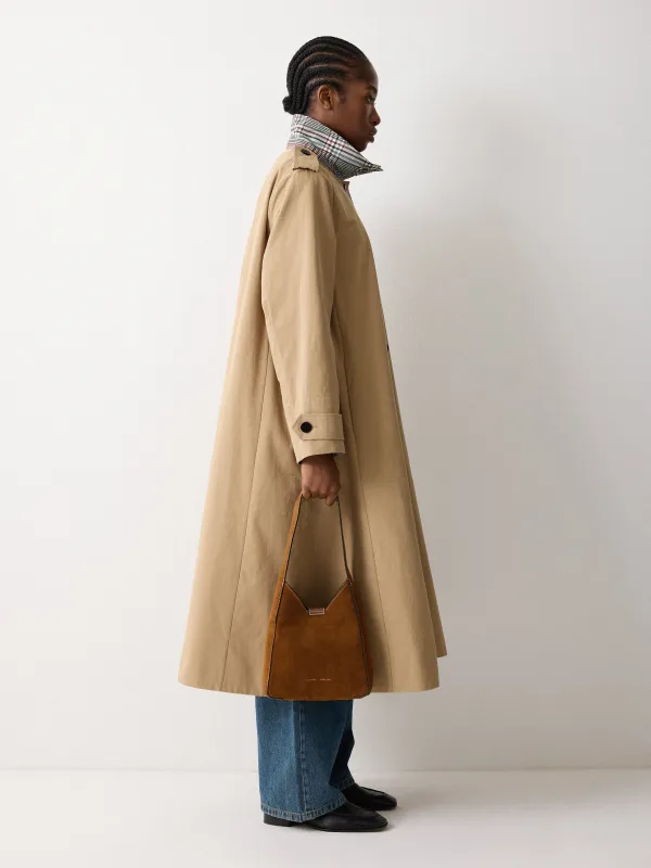 Mini Heckfield Suede Tote | Tan made by Jigsaw