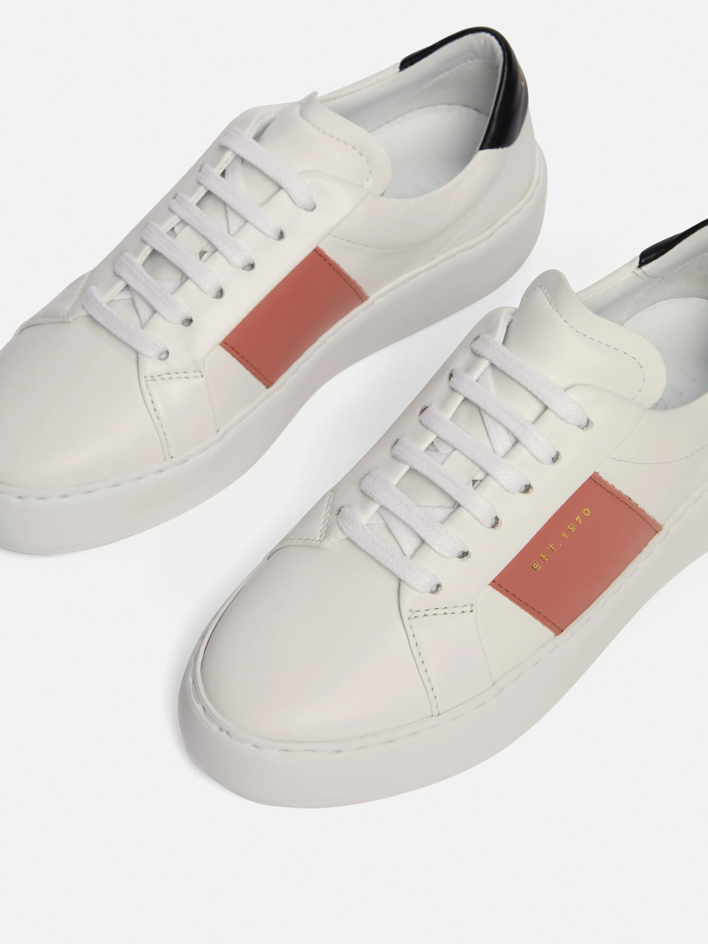 Riva Leather Platform Trainer | Pink sold by Jigsaw product image thumbnail 3