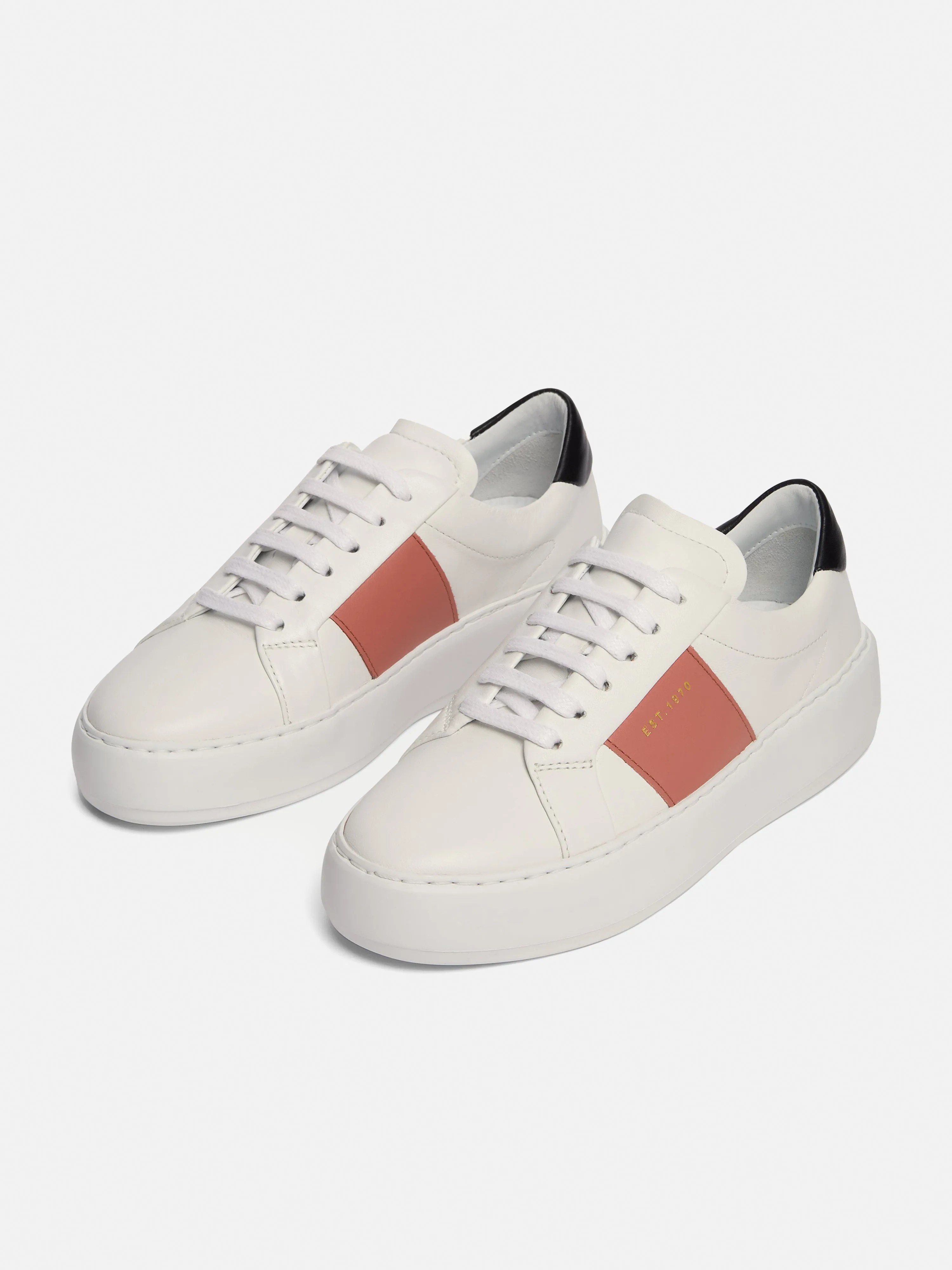 Riva Leather Platform Trainer | Pink sold by Jigsaw product image thumbnail 4