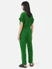 Linen Belted Jumpsuit | Green sold by Jigsaw
