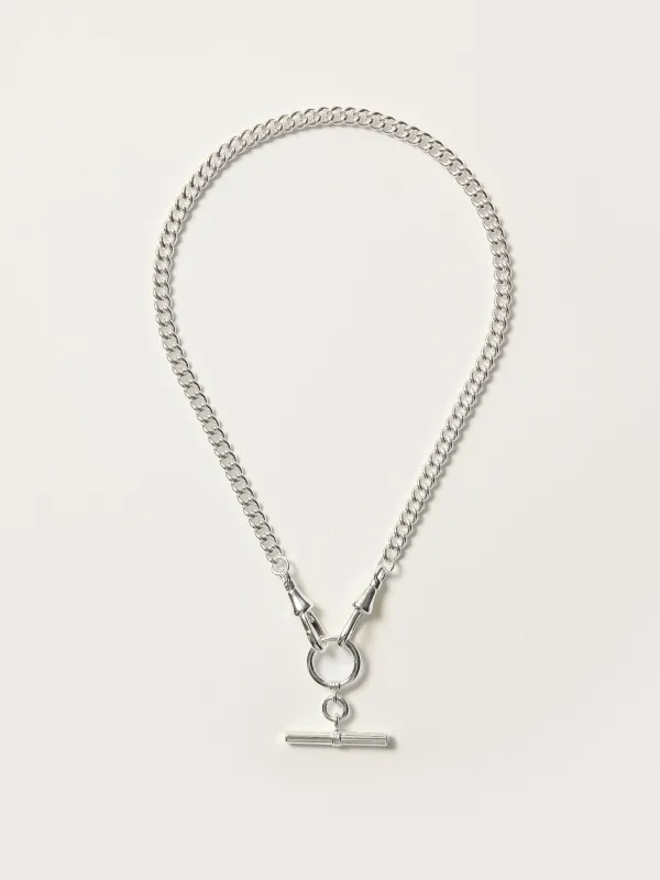 T-bar Chain Necklace | SILVER sold by Jigsaw