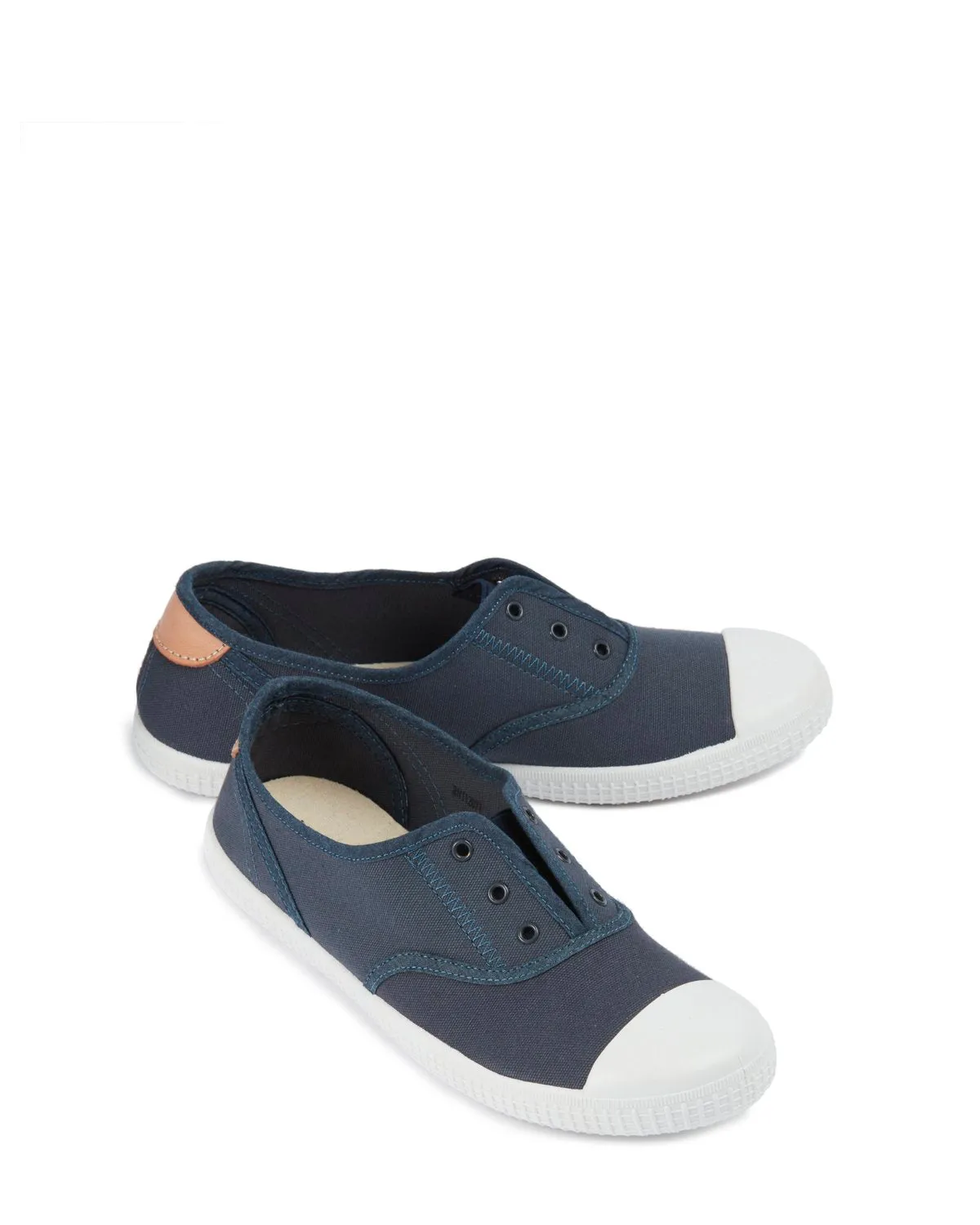 Thea Canvas Plimsoll | Navy sold by Jigsaw product image thumbnail 3