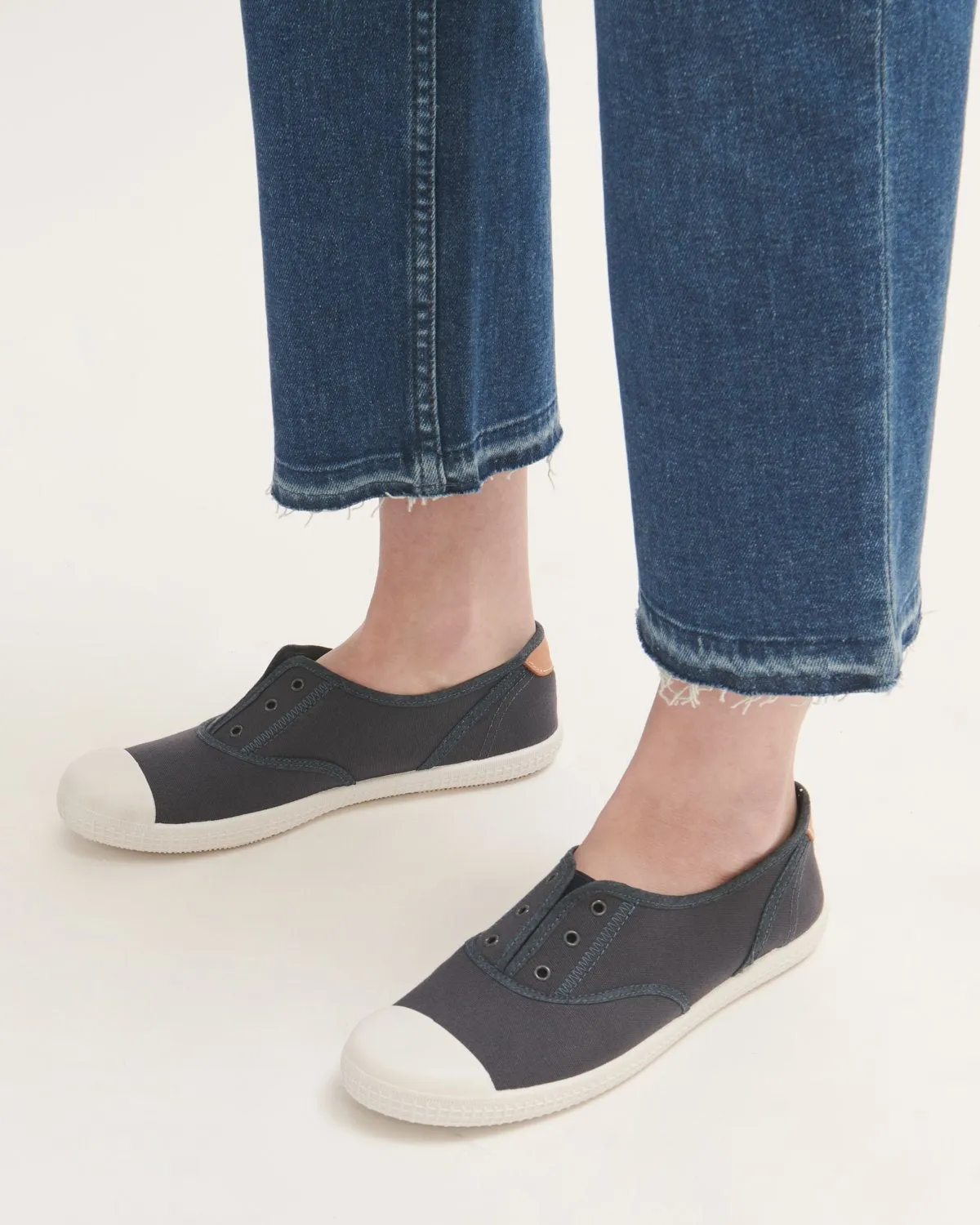 Thea Canvas Plimsoll | Navy sold by Jigsaw product image thumbnail 2