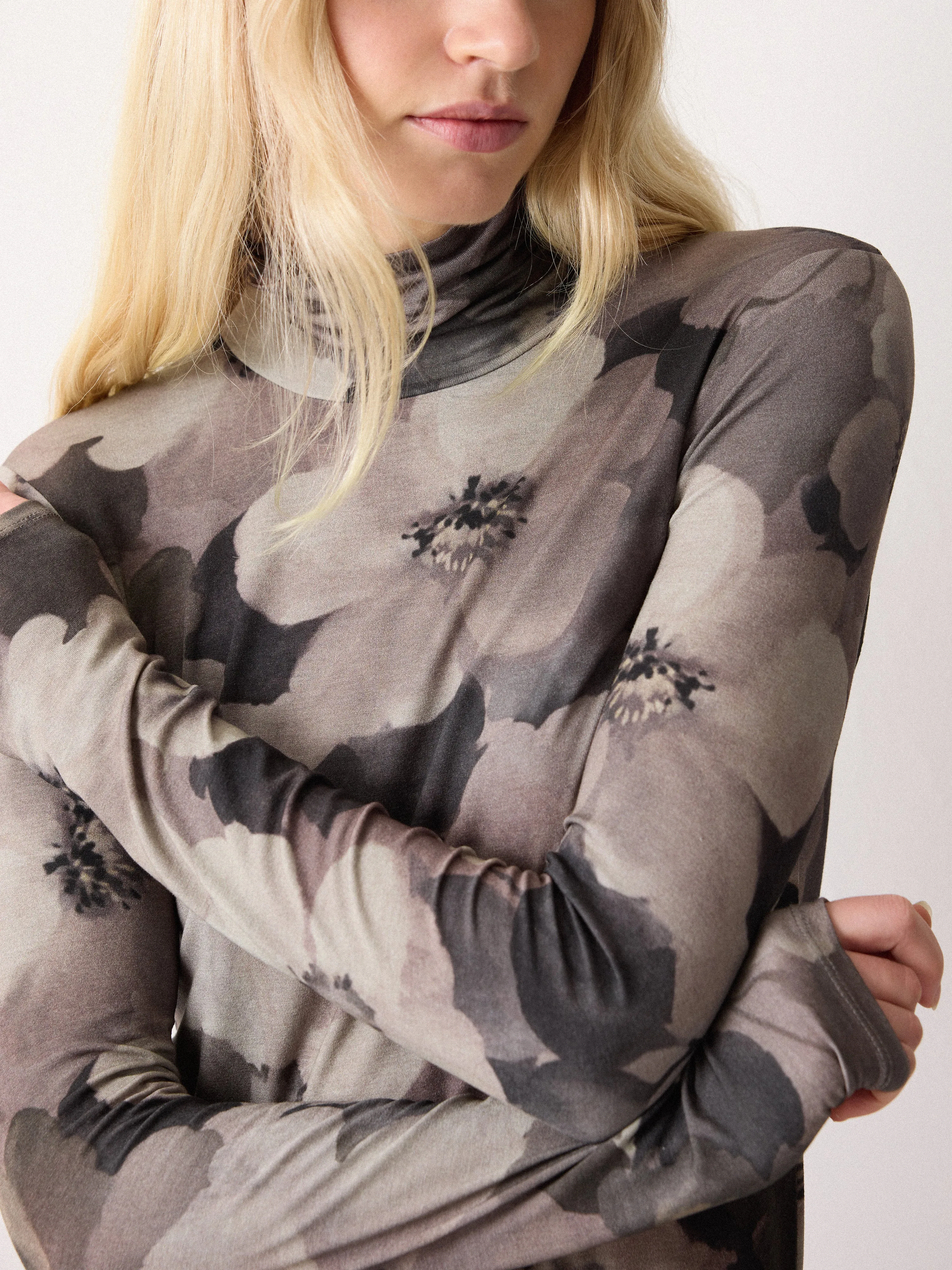 Antique Floral Printed Polo | Multi sold by Jigsaw product image thumbnail 4