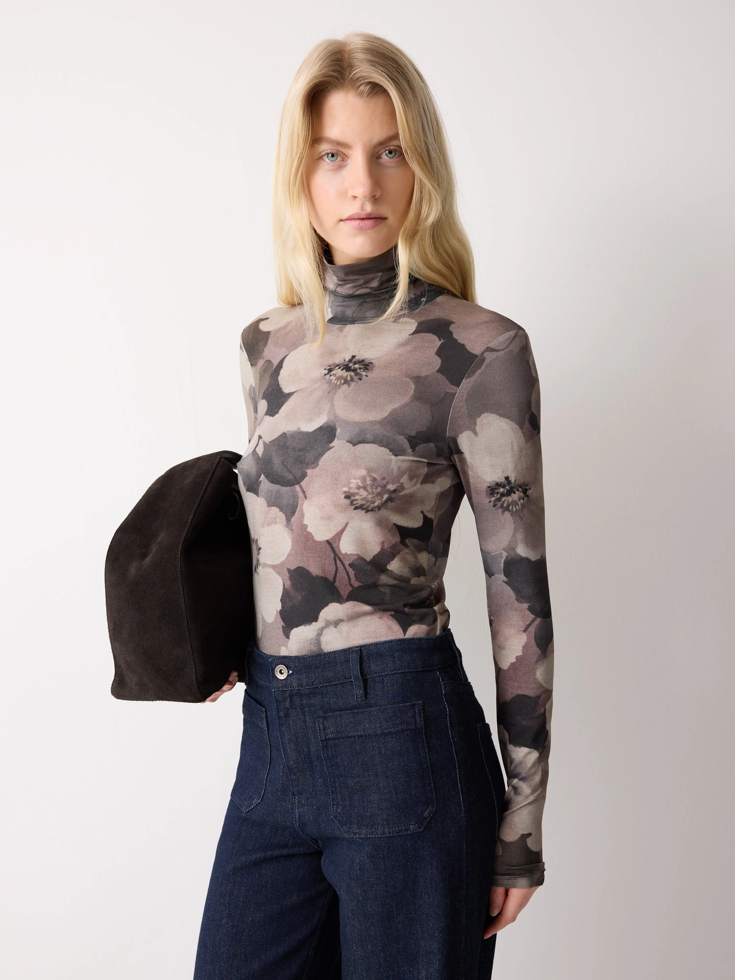 Antique Floral Printed Polo | Multi sold by Jigsaw product image thumbnail 2