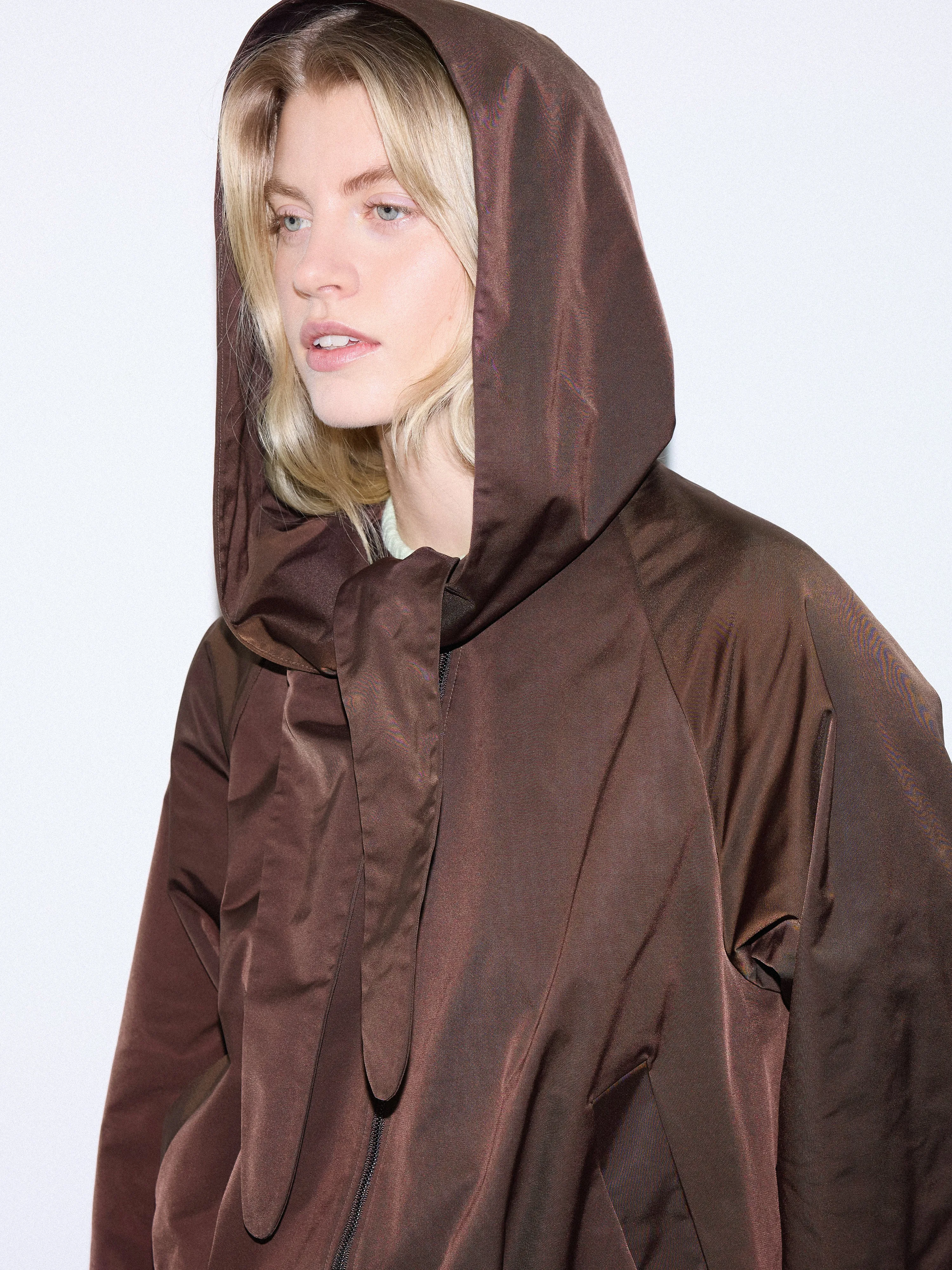 Hooded Bomber Jacket | Purple sold by Jigsaw product image thumbnail 3