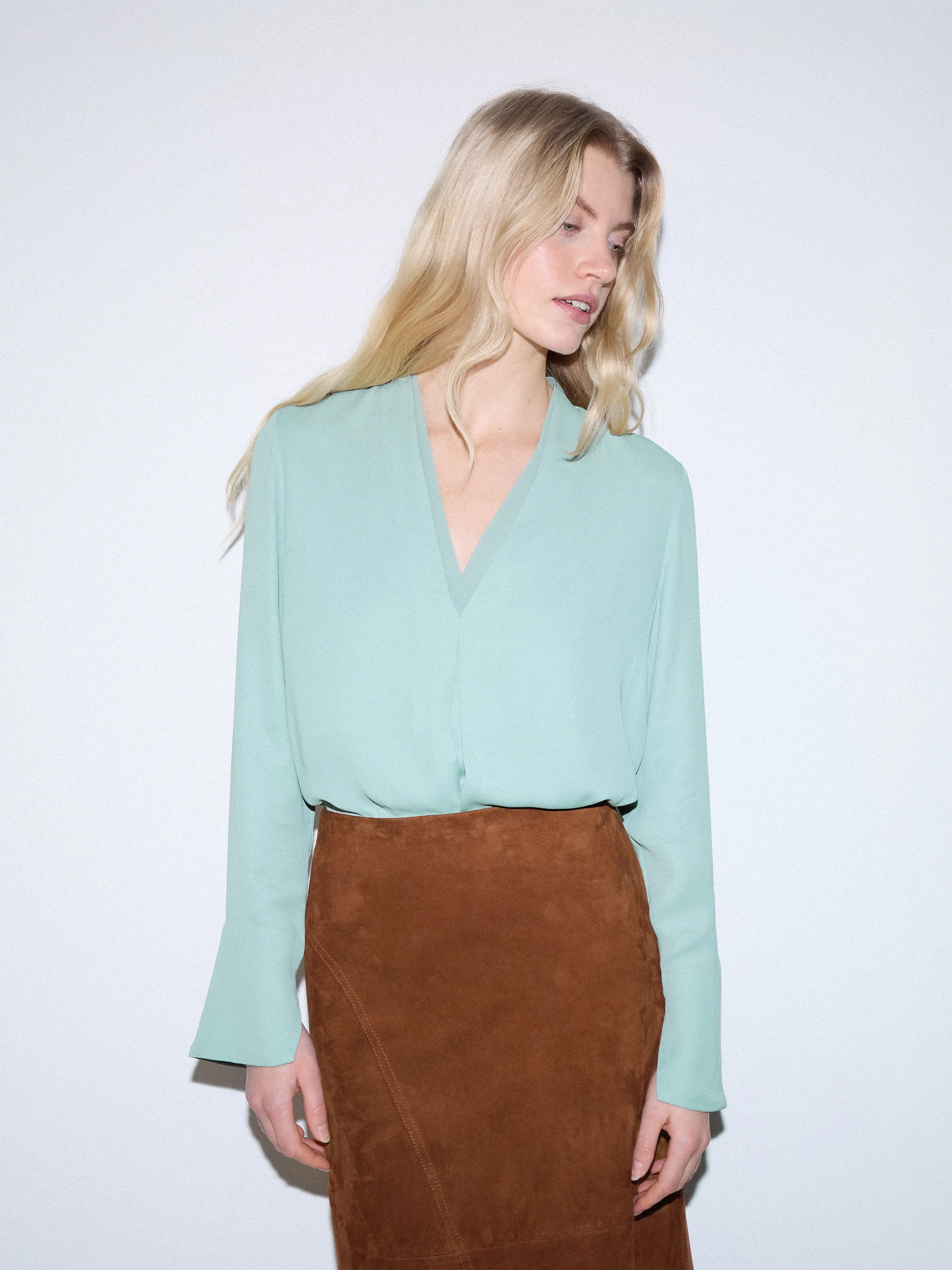 Double Layer Top | Green sold by Jigsaw