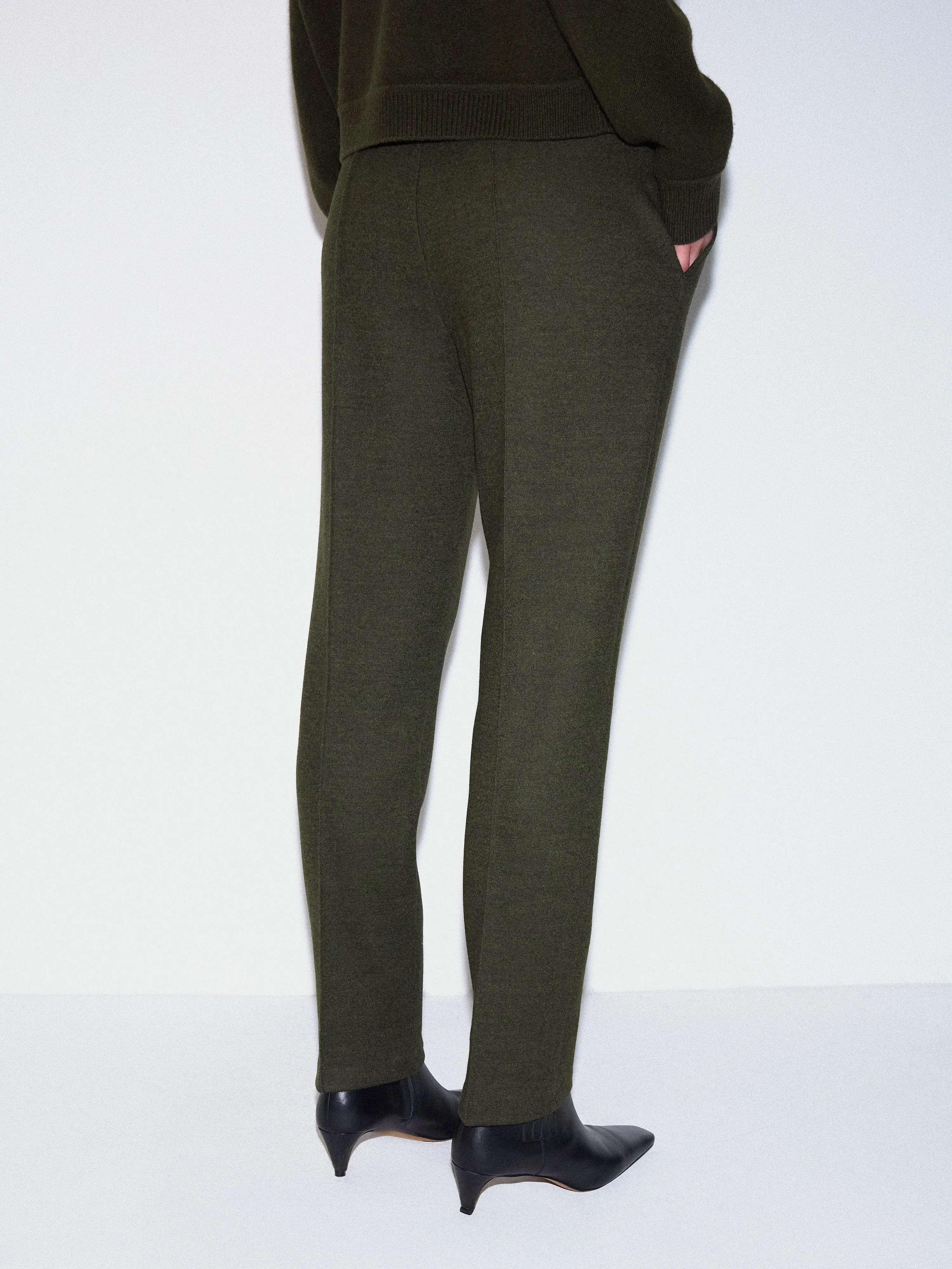 Stretch Flannel Track Pant | Khaki sold by Jigsaw product image thumbnail 5