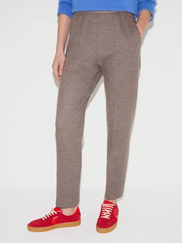 Stretch Flannel Track Pant | Neutral sold by Jigsaw