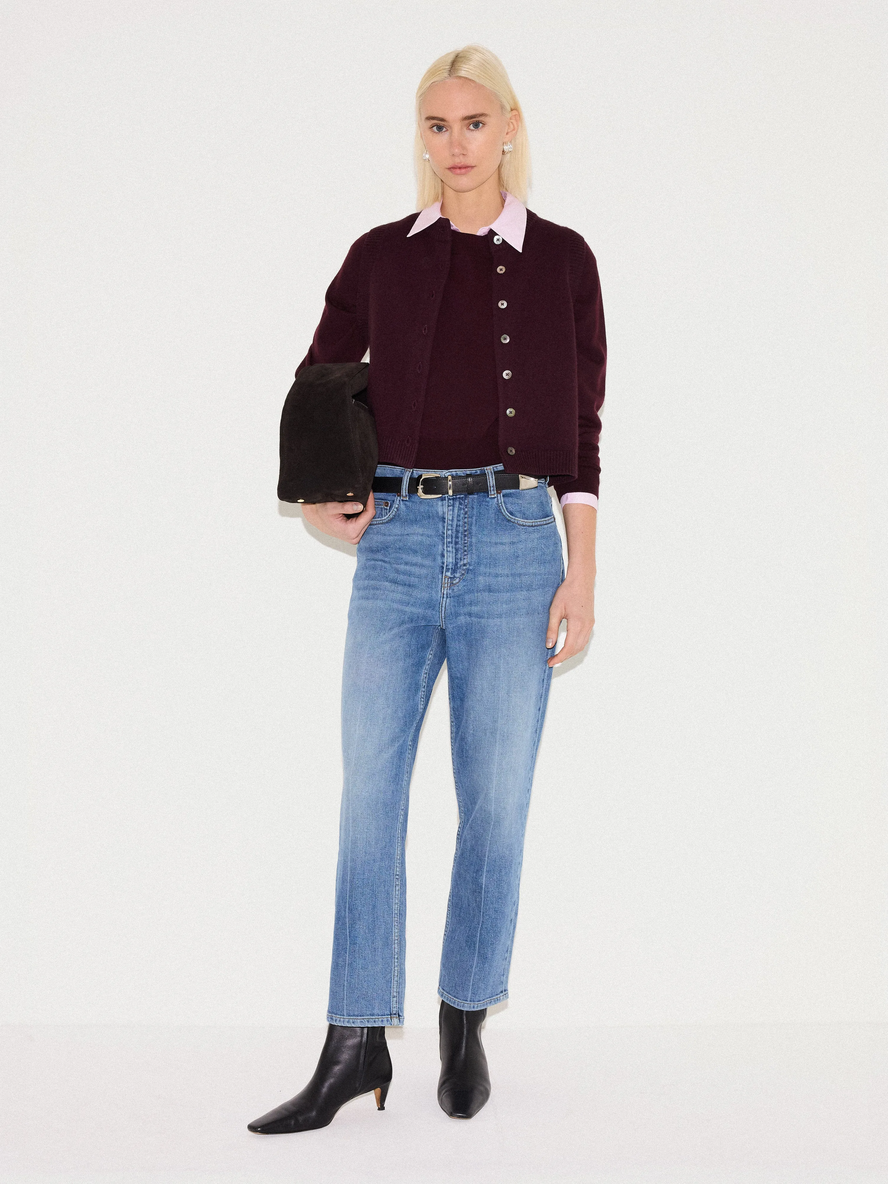 Merino Cocoon Jumper | Purple sold by Jigsaw product image thumbnail 4