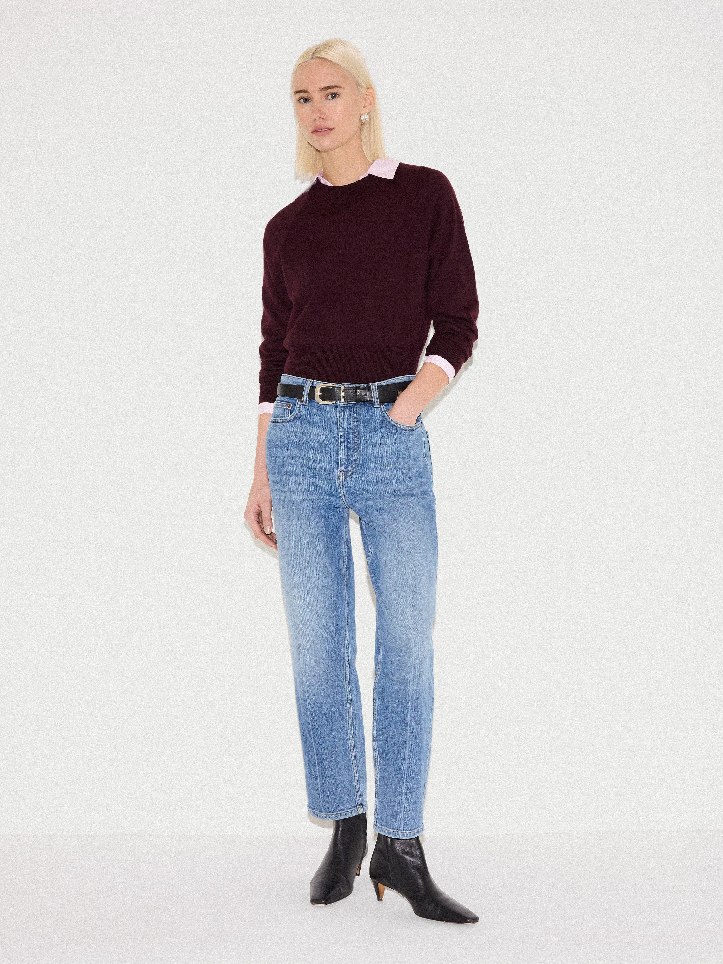 Merino Cocoon Jumper | Purple sold by Jigsaw product image thumbnail 2