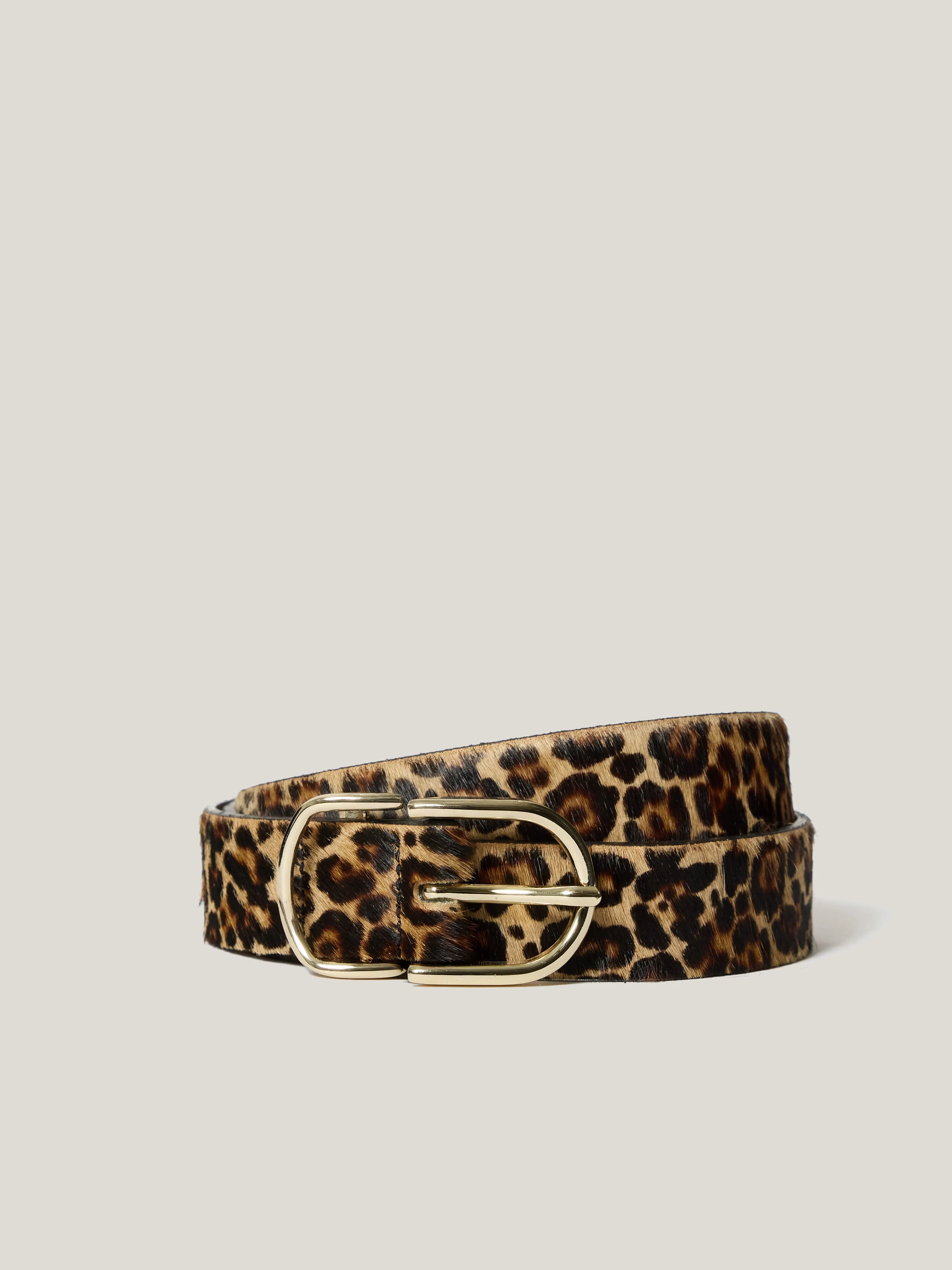 Calf Hair Leopard Print Belt | Brown sold by Jigsaw product image thumbnail 2