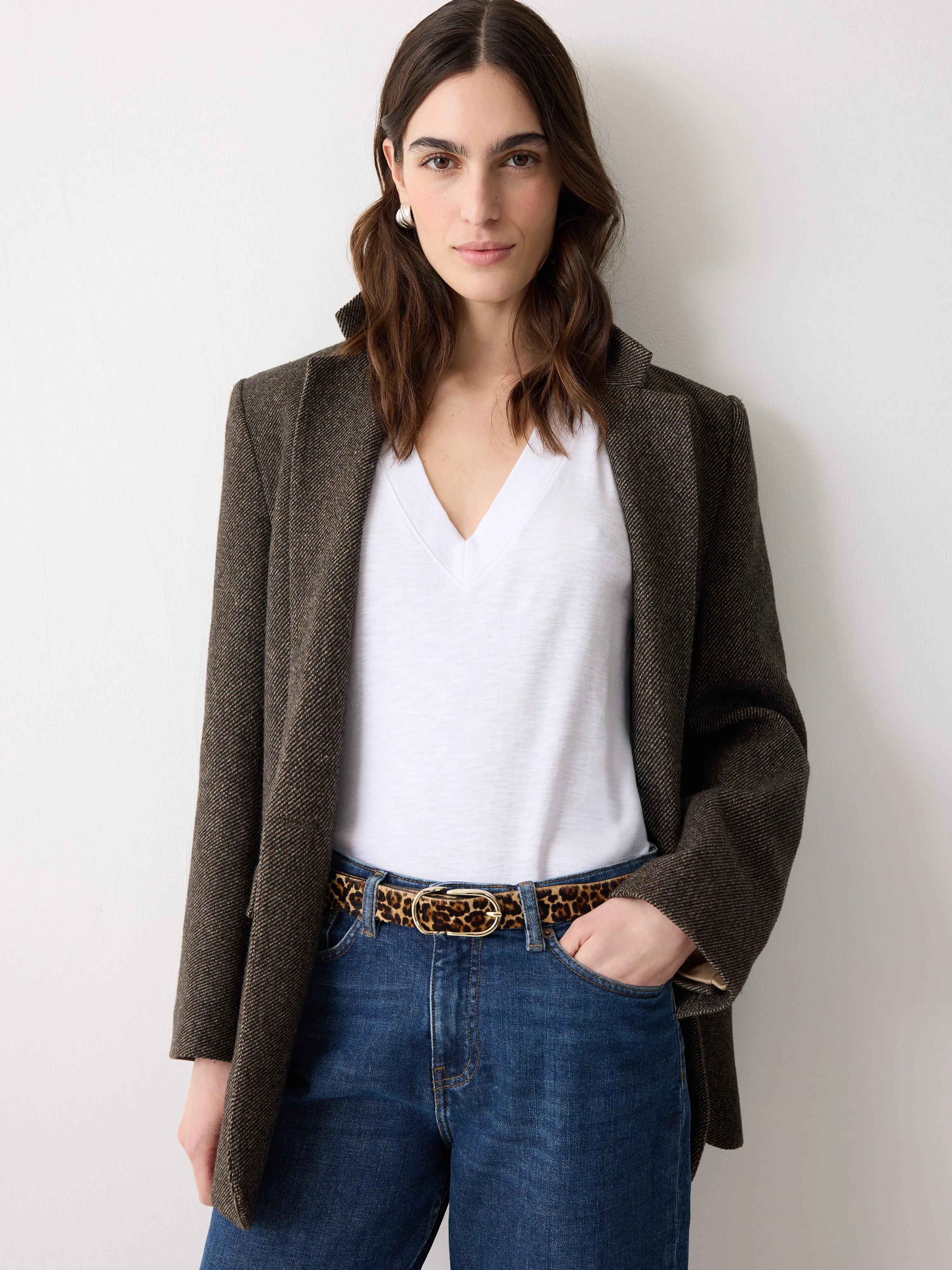 Calf Hair Leopard Print Belt | Brown sold by Jigsaw