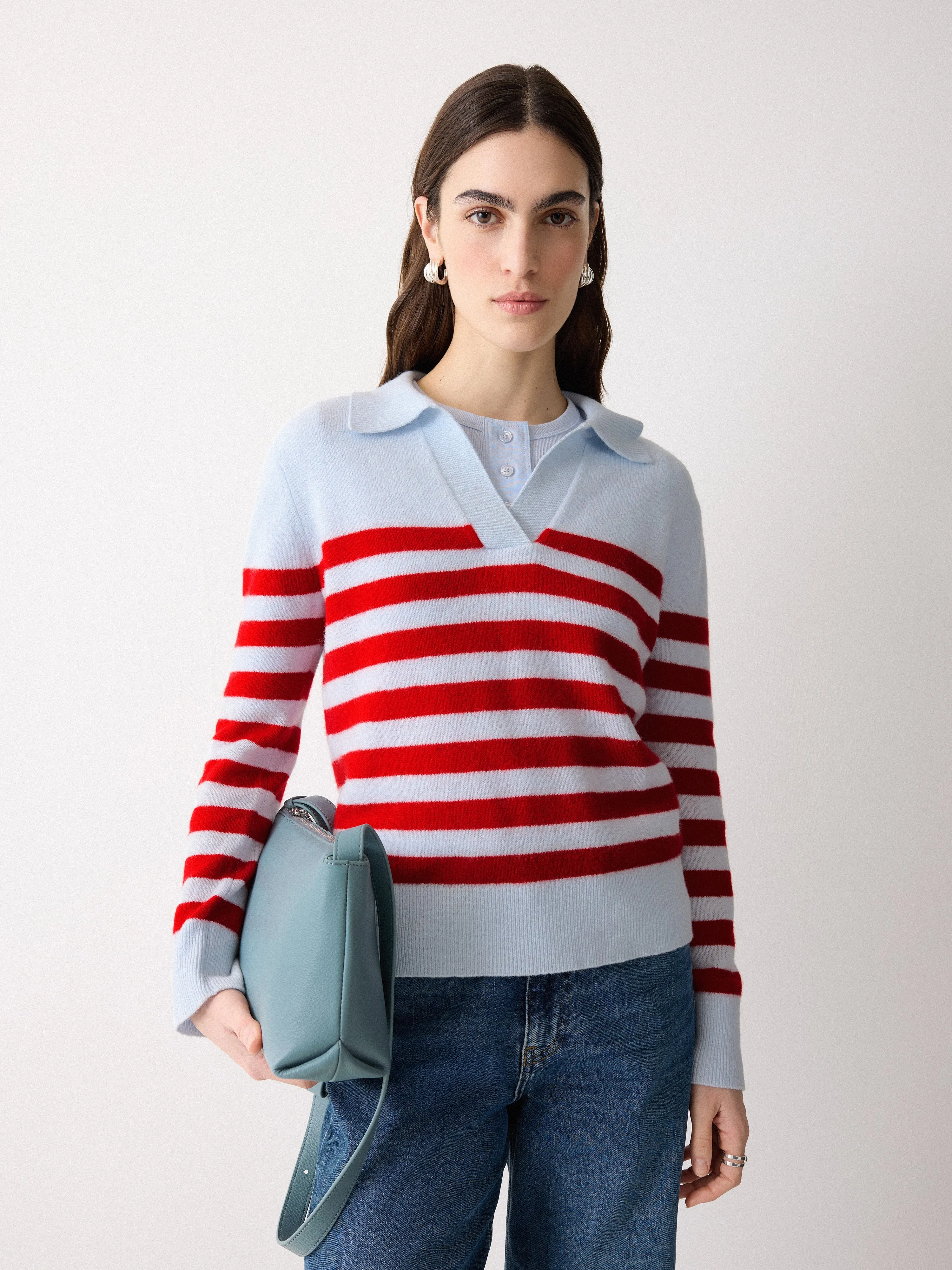 Bella Leather Cross Body Bag | Blue sold by Jigsaw product image thumbnail 2