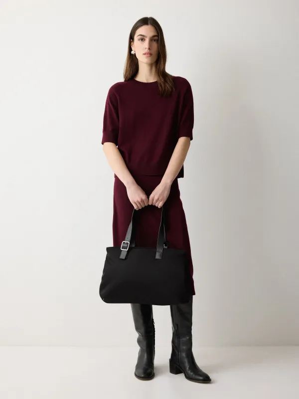 Padded Nylon Tote Bag | Black sold by Jigsaw