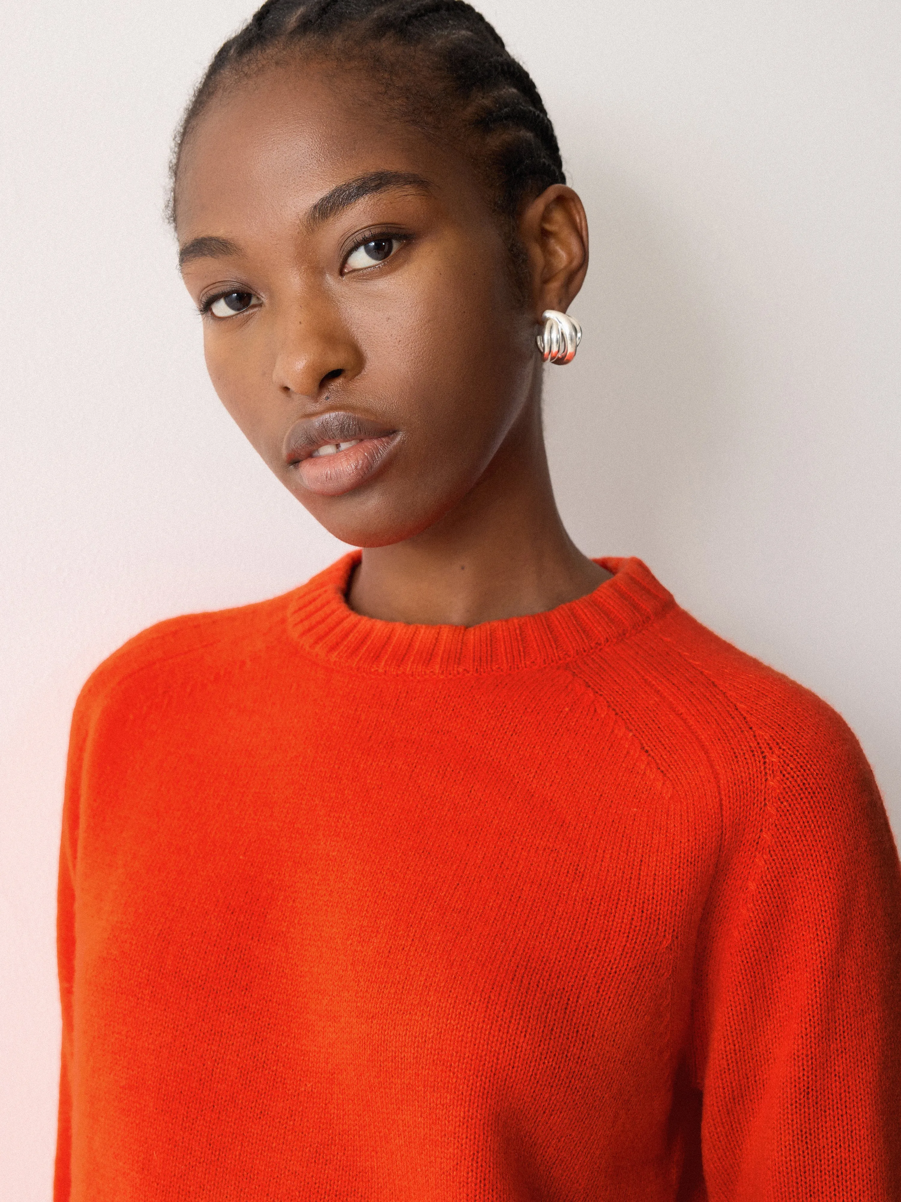 Wool Cashmere Saddle Jumper | Orange sold by Jigsaw product image thumbnail 3