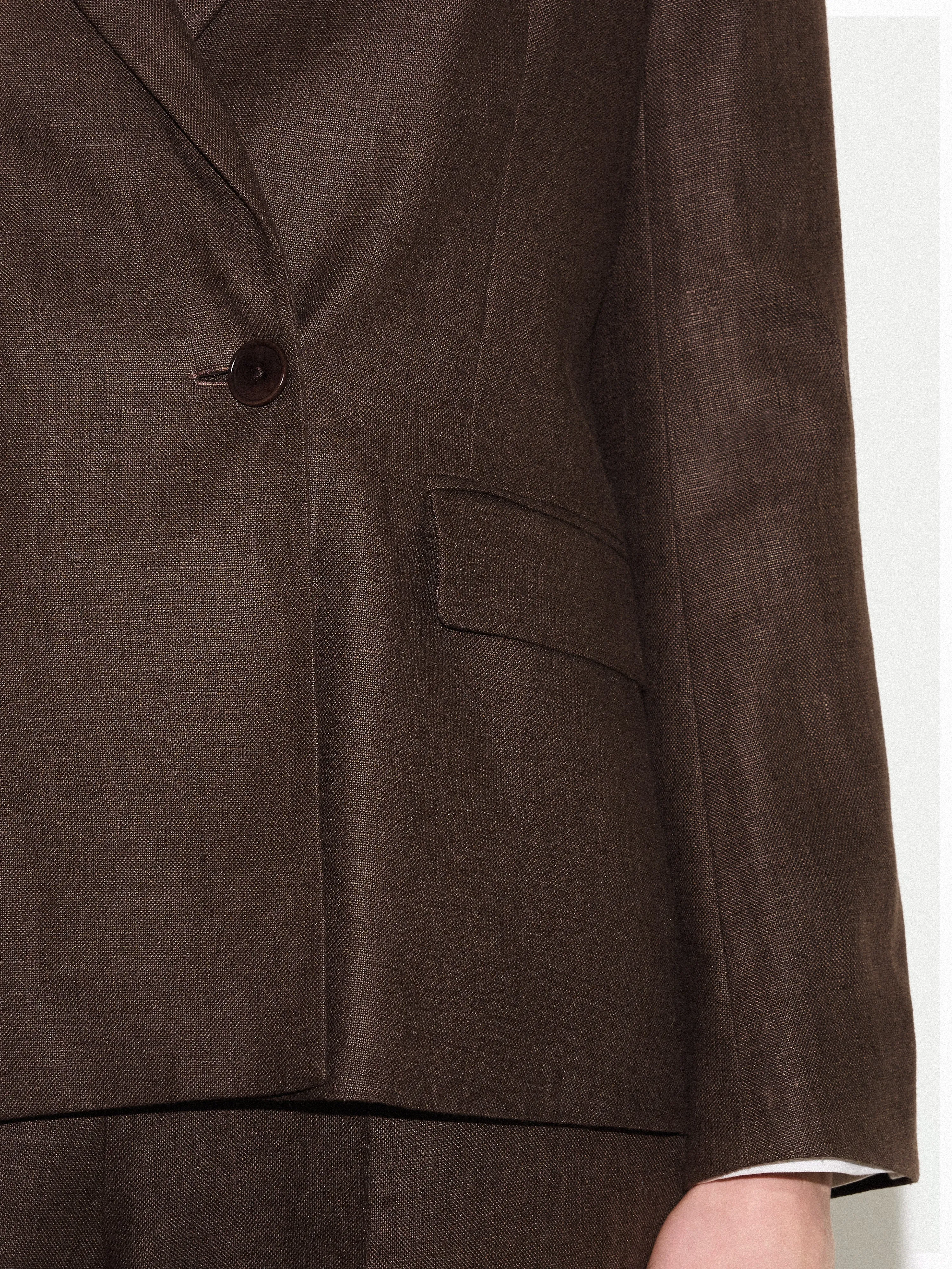Maree Irish Linen Blazer | Brown sold by Jigsaw product image thumbnail 4