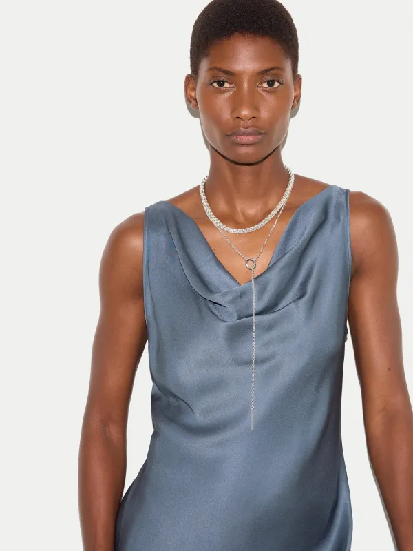 Adjustable Lariat Necklace | Silver sold by Jigsaw