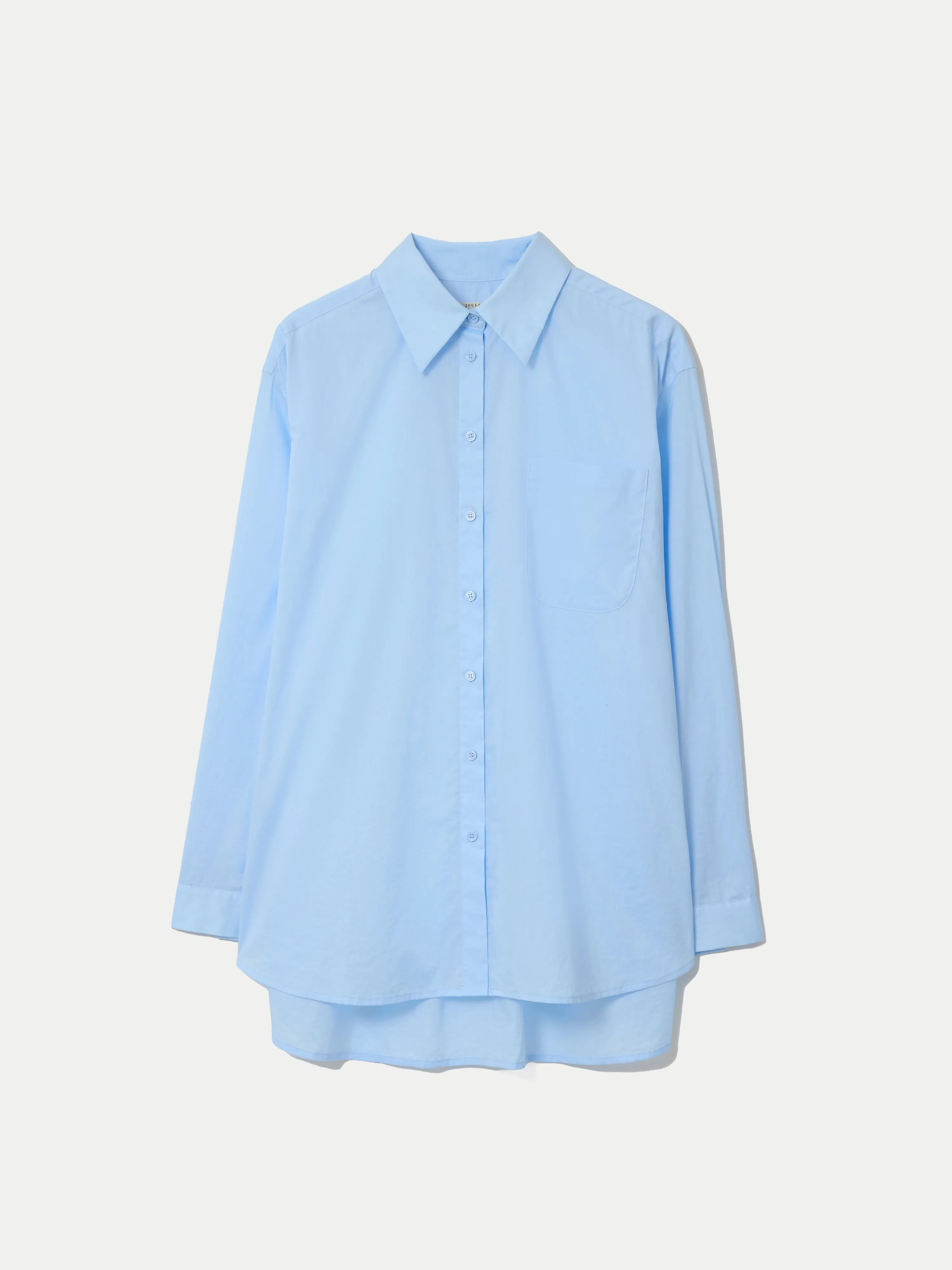 Cotton Voile Relaxed Shirt | Blue sold by Jigsaw product image thumbnail 5