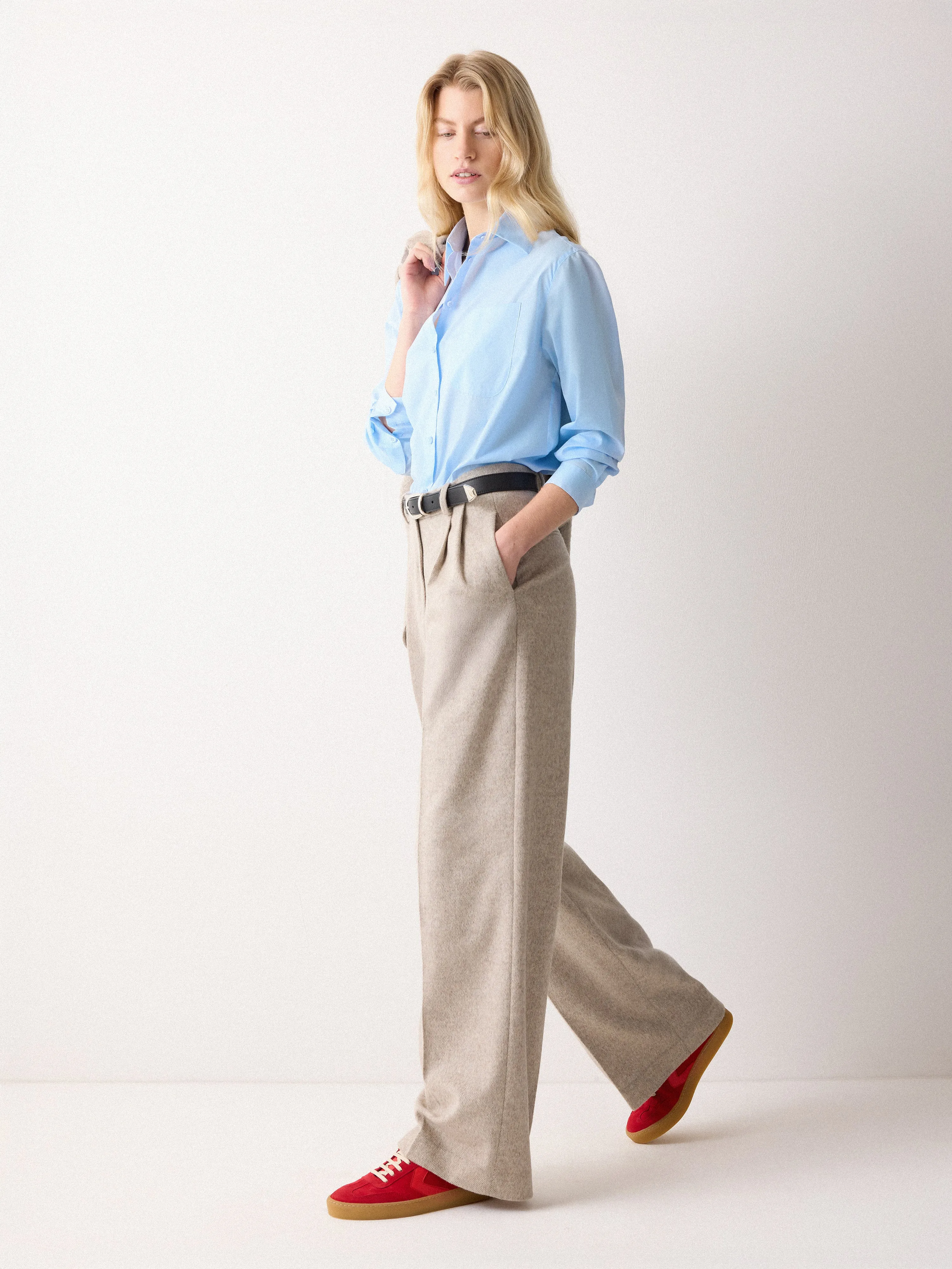 Cotton Voile Relaxed Shirt | Blue sold by Jigsaw product image thumbnail 2