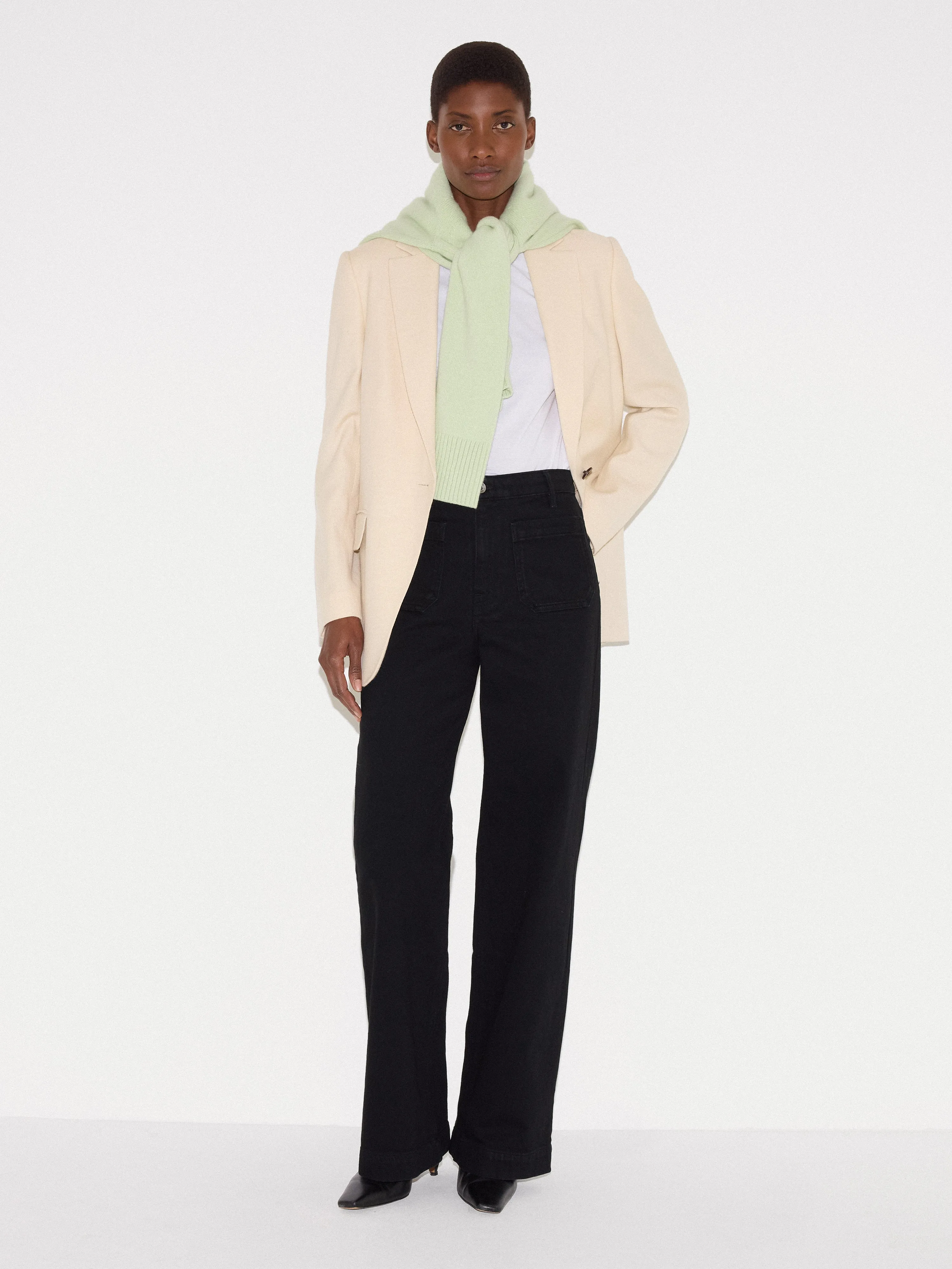 Rhea Patch Pocket Jean | Black sold by Jigsaw product image thumbnail 2