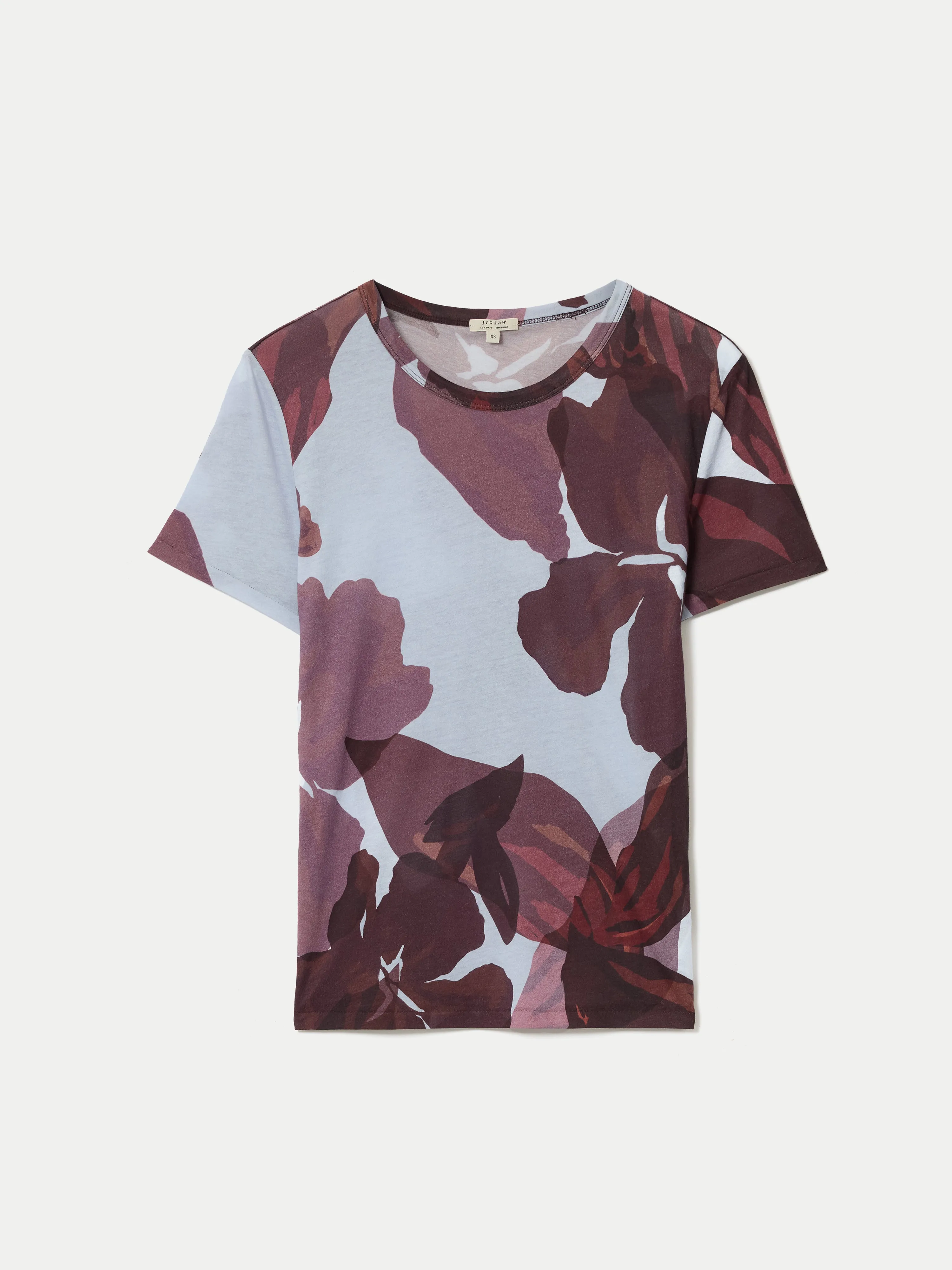 Iris Leaf T-shirt | Blue sold by Jigsaw product image thumbnail 5