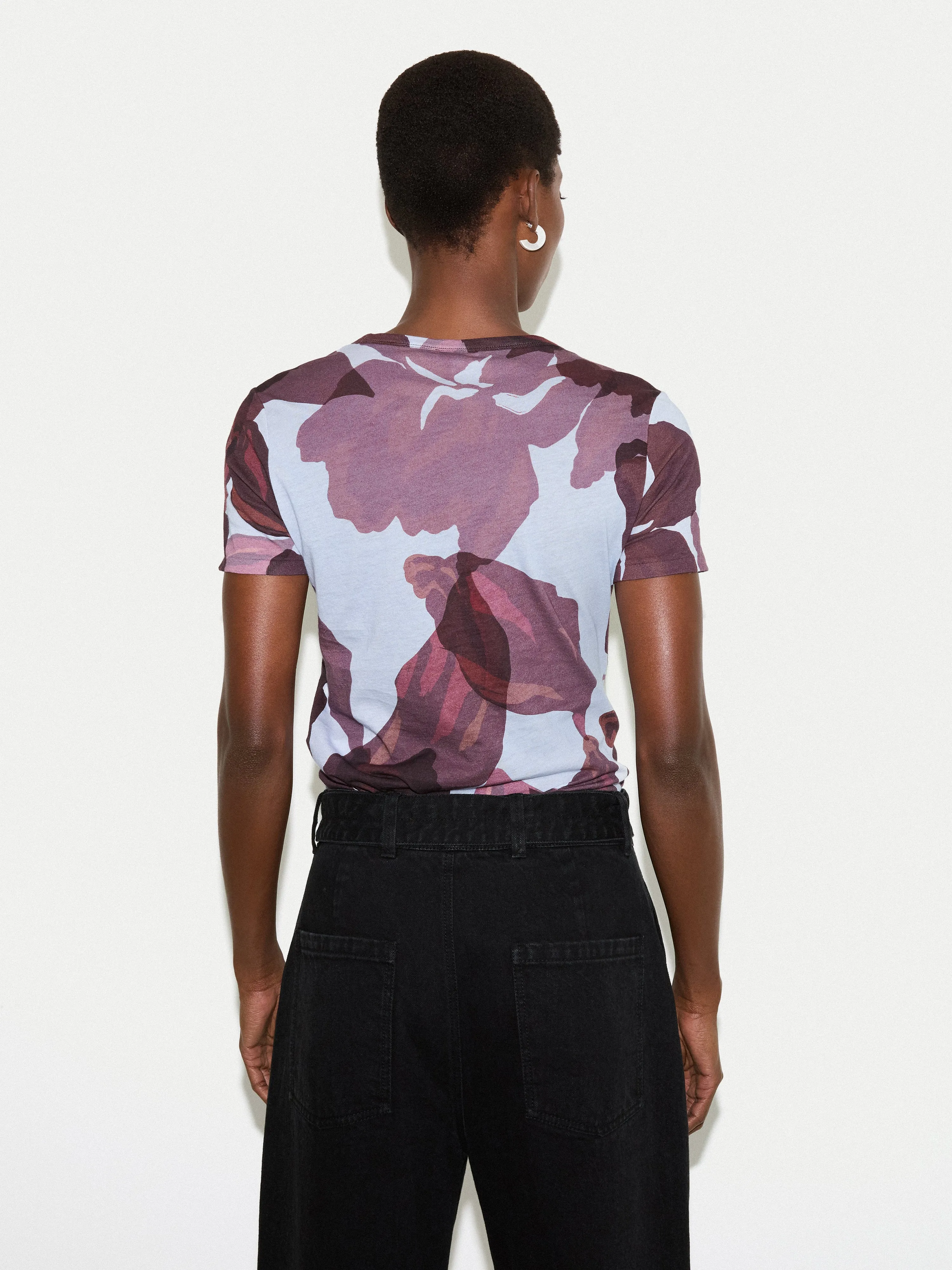 Iris Leaf T-shirt | Blue sold by Jigsaw product image thumbnail 4