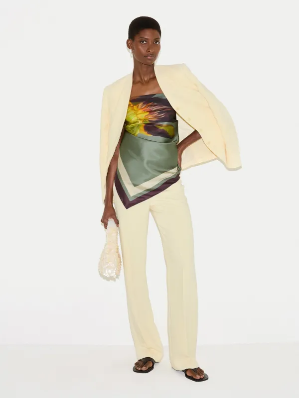 Iris Silk Twill Scarf | Green sold by Jigsaw