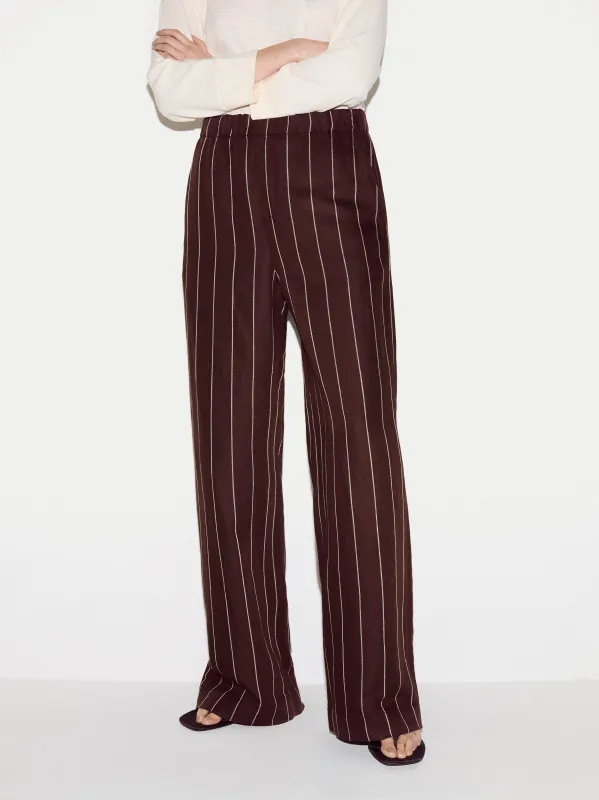 Mara Long Pinstripe Trouser | Brown sold by Jigsaw