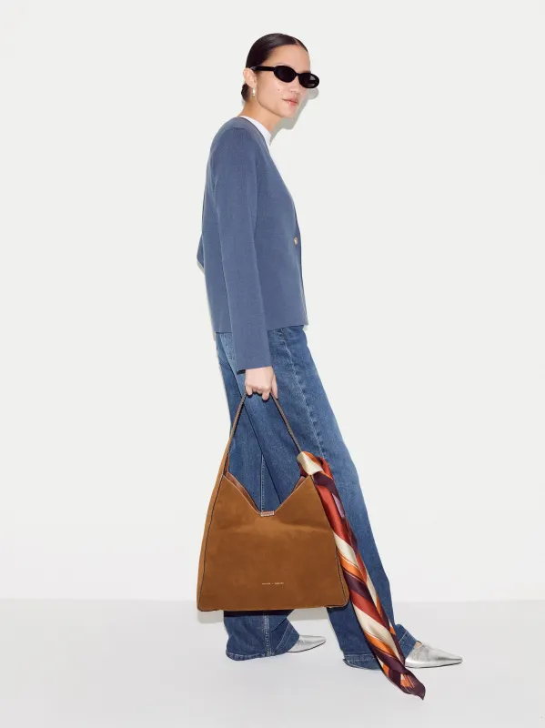 Heckfield Suede Tote | Light Tan sold by Jigsaw