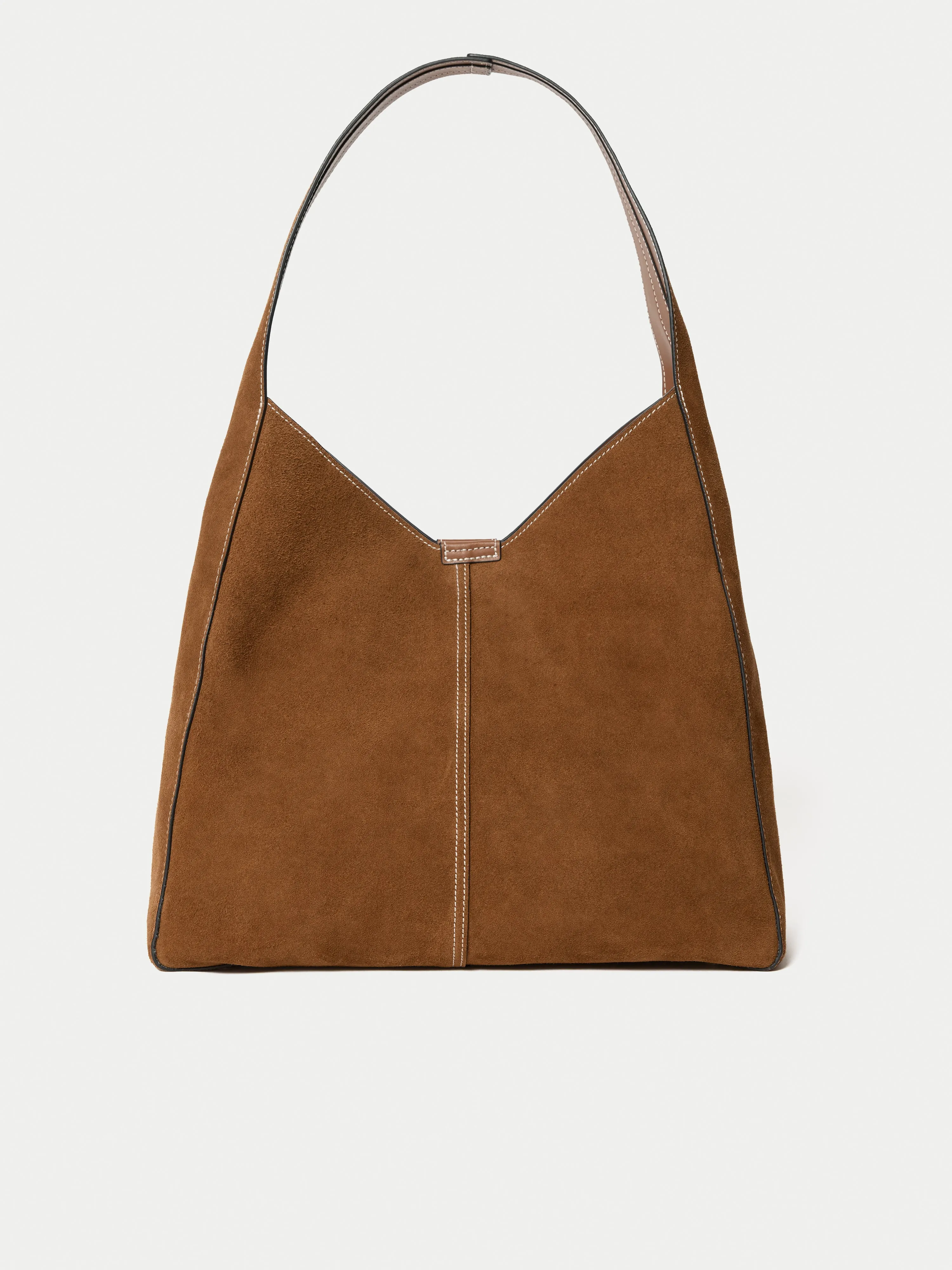 Heckfield Suede Tote | Light Tan sold by Jigsaw product image thumbnail 5