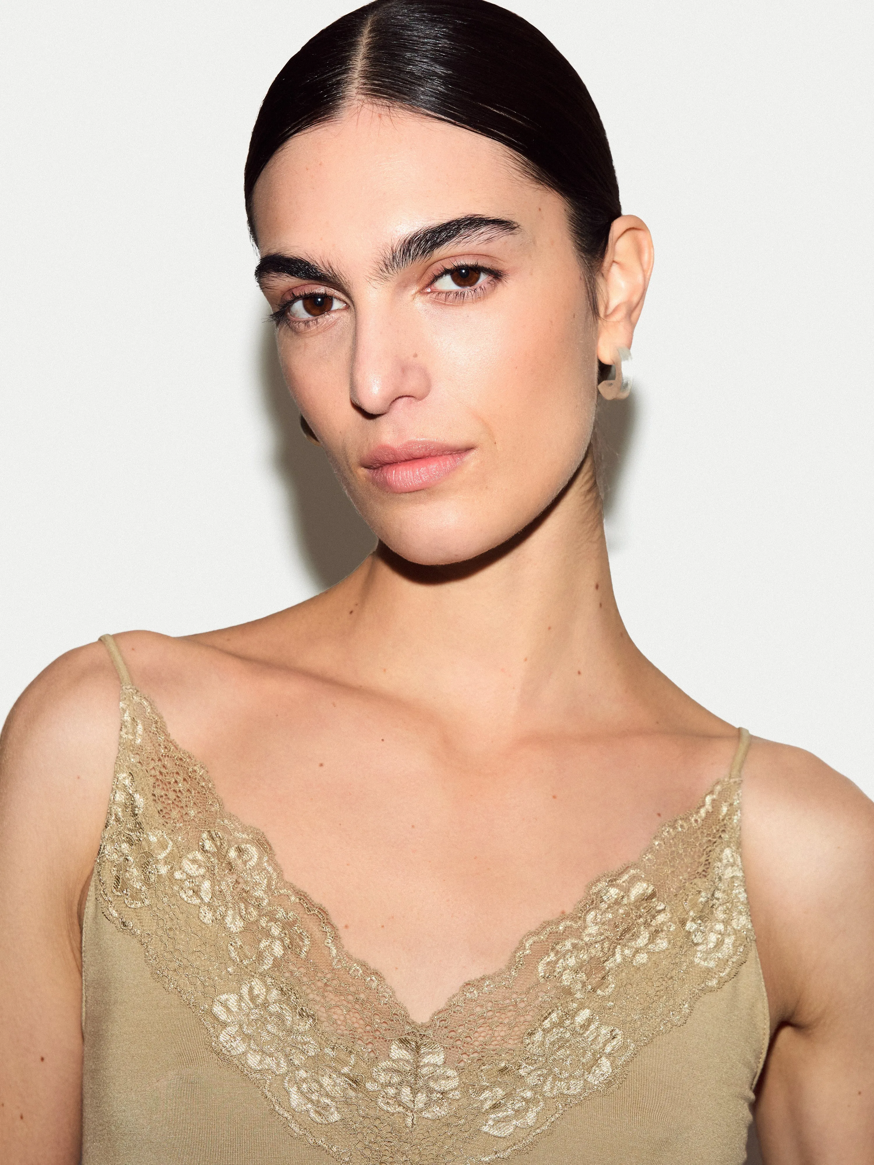 Modal Lace Cami | Natural sold by Jigsaw product image thumbnail 2
